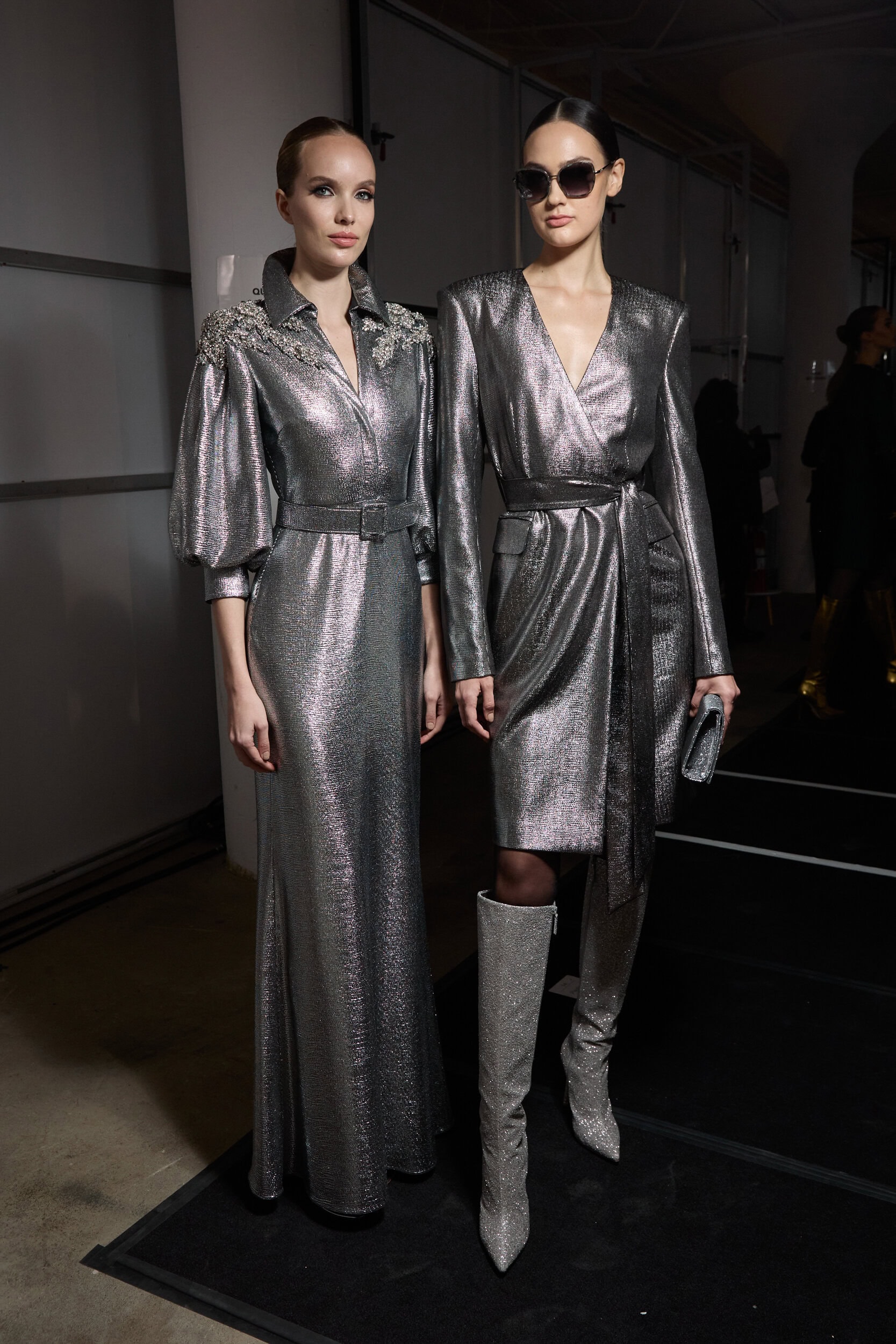 Badgley Mischka  Fall 2024 Fashion Show Backstage