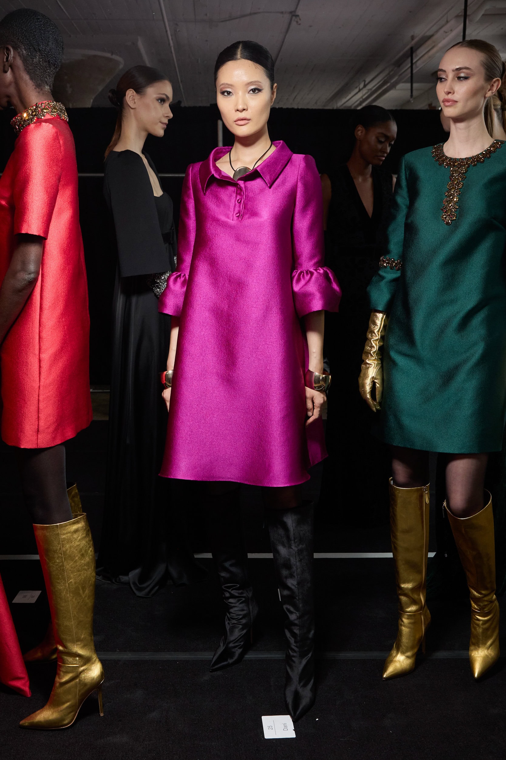 Badgley Mischka  Fall 2024 Fashion Show Backstage
