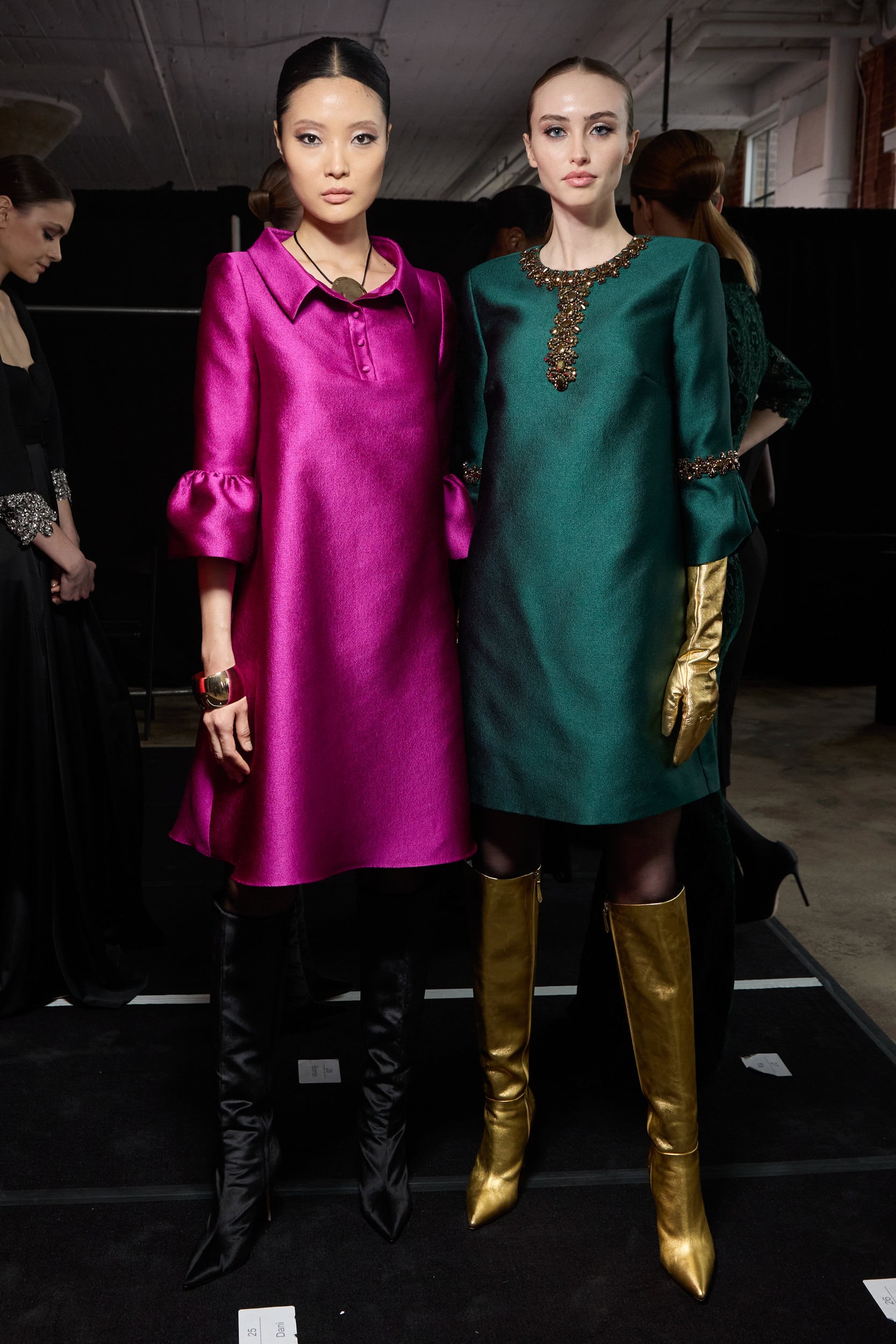 Badgley Mischka  Fall 2024 Fashion Show Backstage