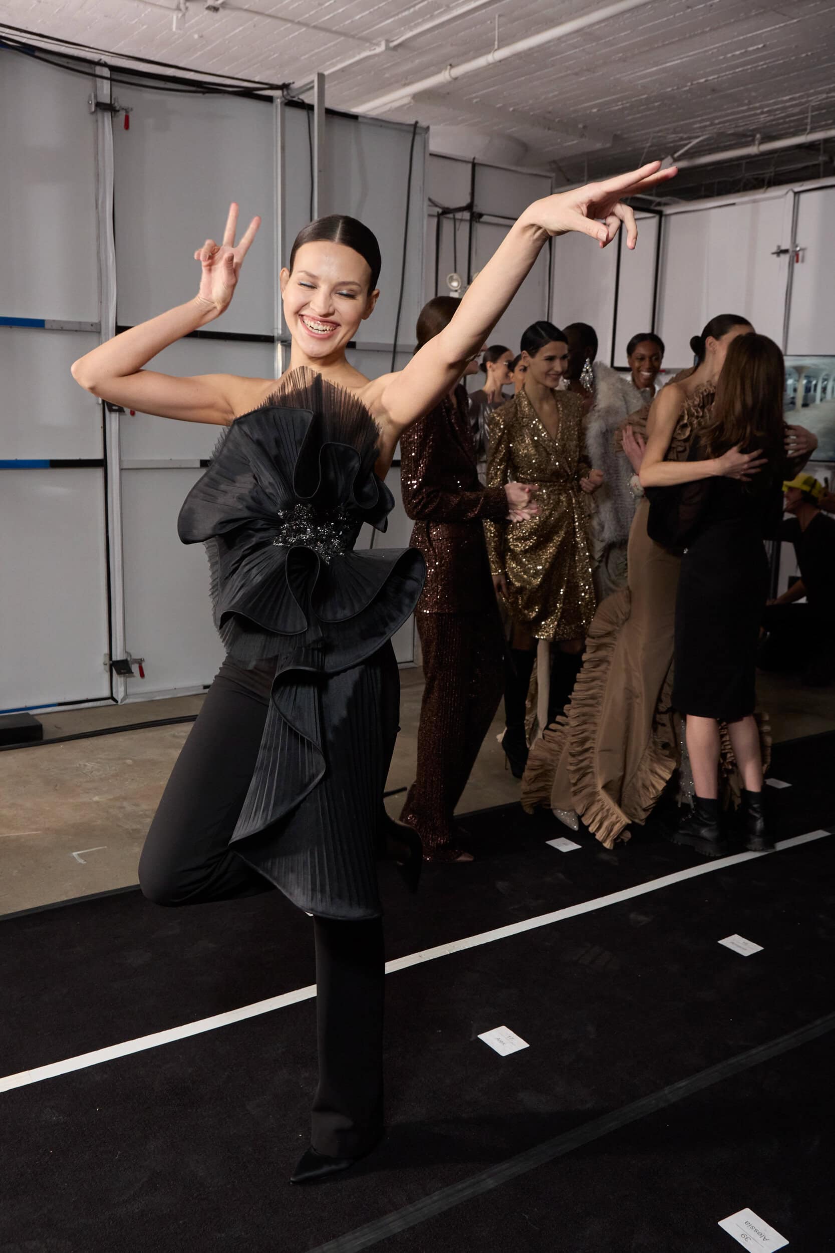 Badgley Mischka  Fall 2024 Fashion Show Backstage