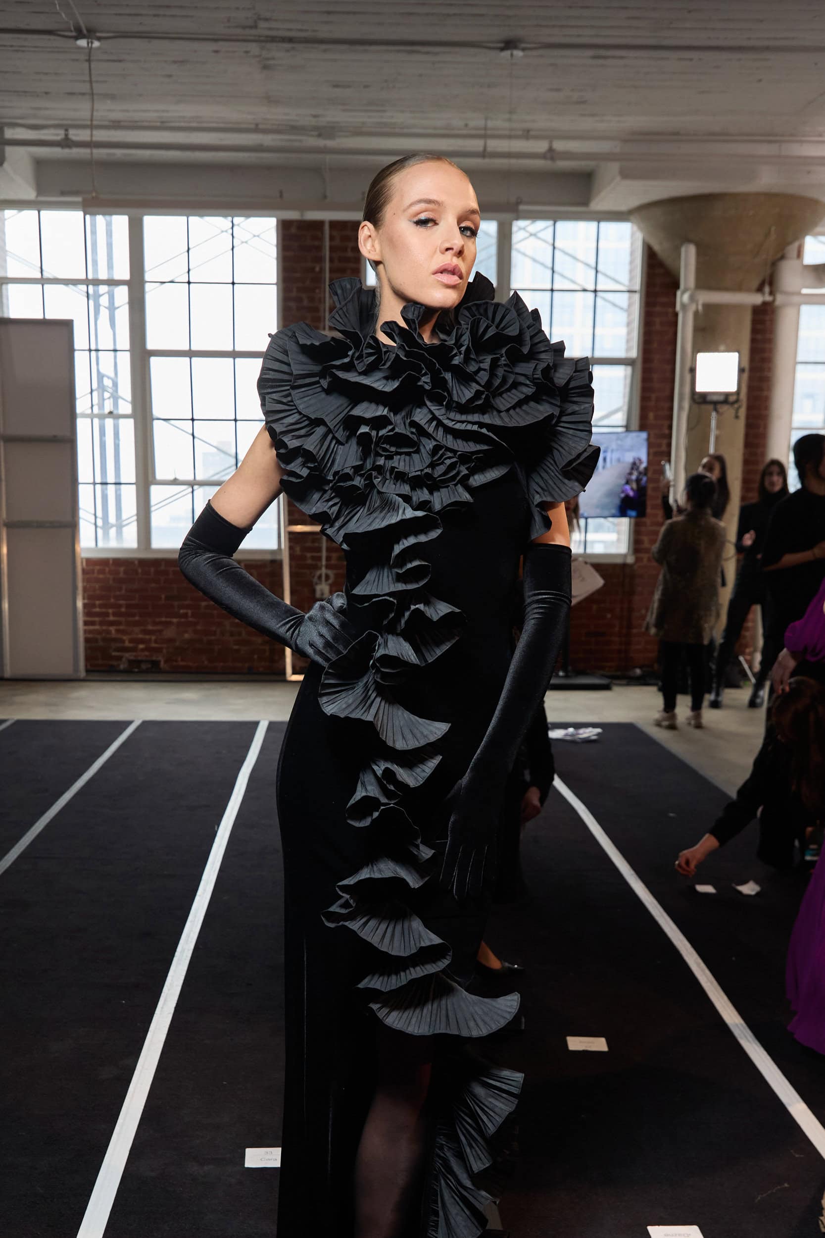 Badgley Mischka  Fall 2024 Fashion Show Backstage