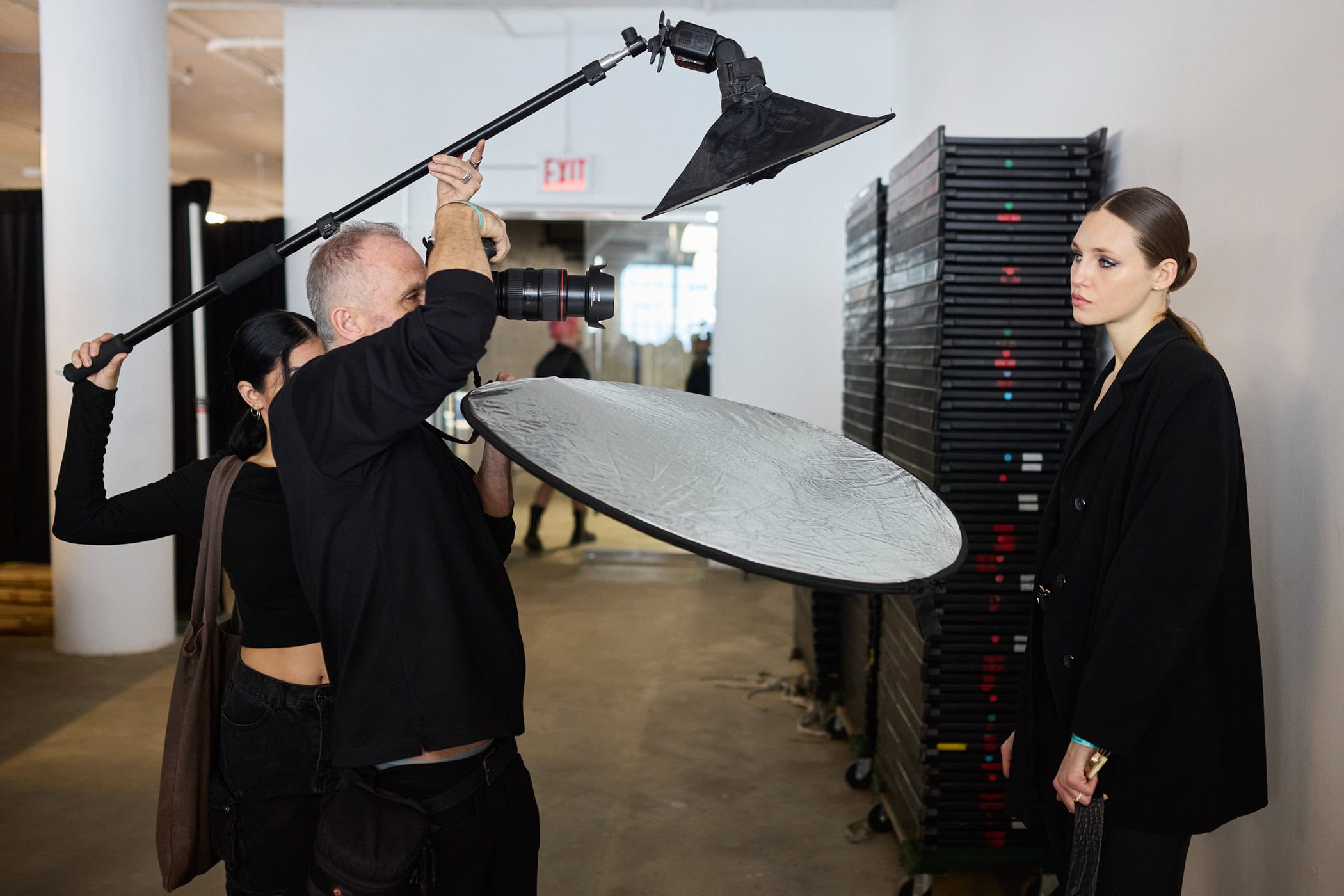 Badgley Mischka  Fall 2024 Fashion Show Backstage