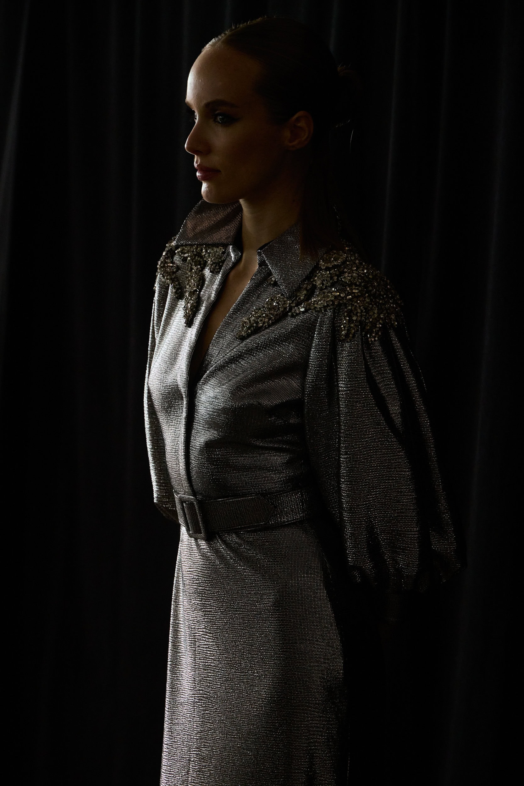 Badgley Mischka  Fall 2024 Fashion Show Backstage