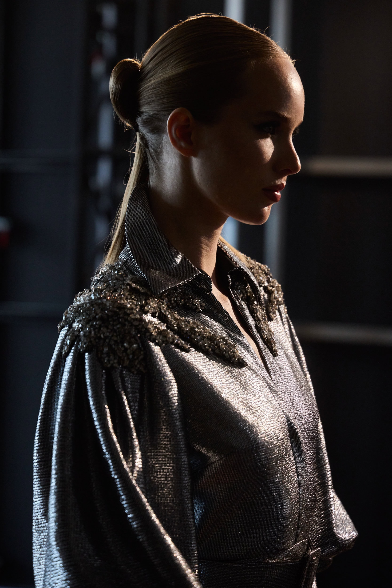 Badgley Mischka  Fall 2024 Fashion Show Backstage