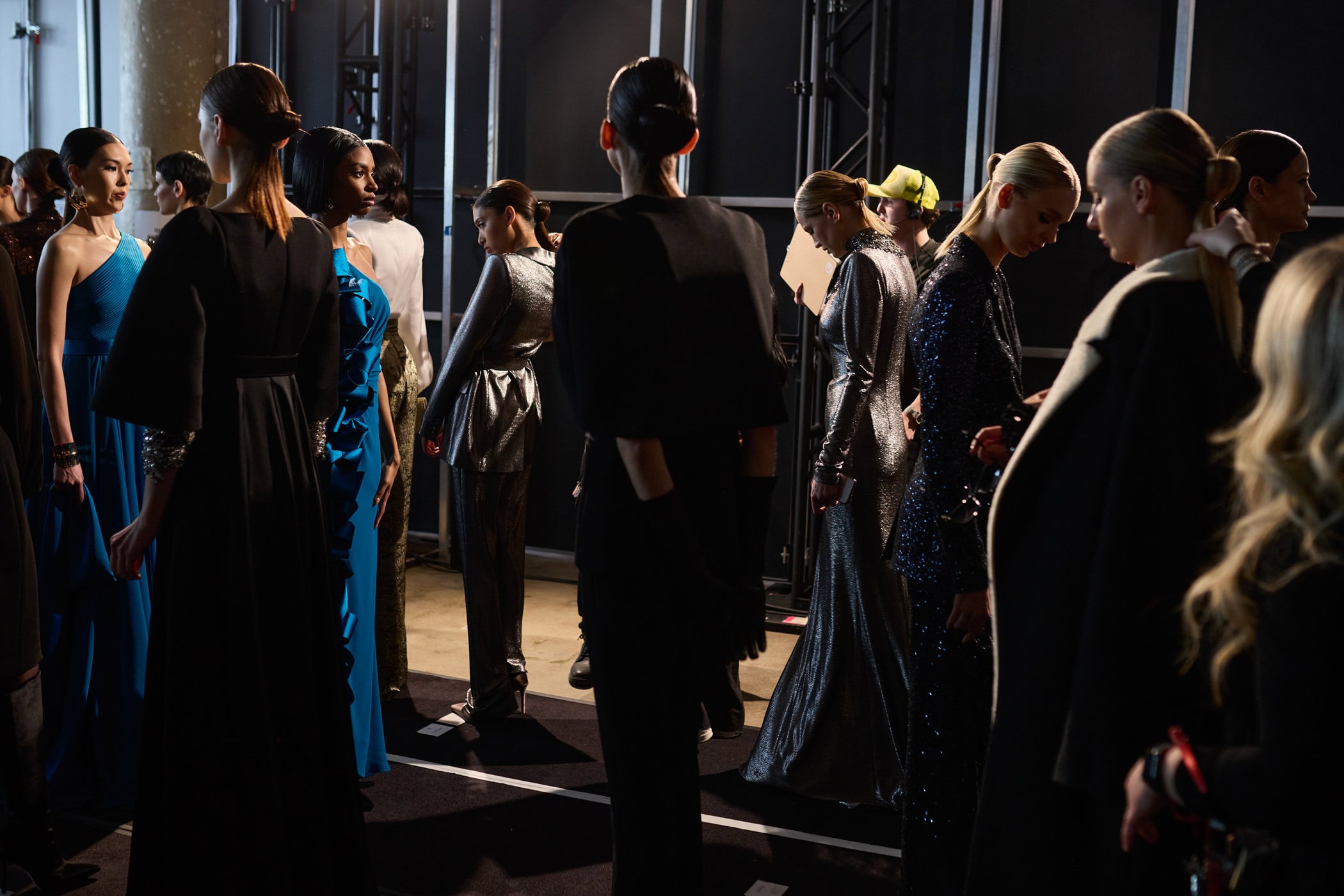 Badgley Mischka  Fall 2024 Fashion Show Backstage
