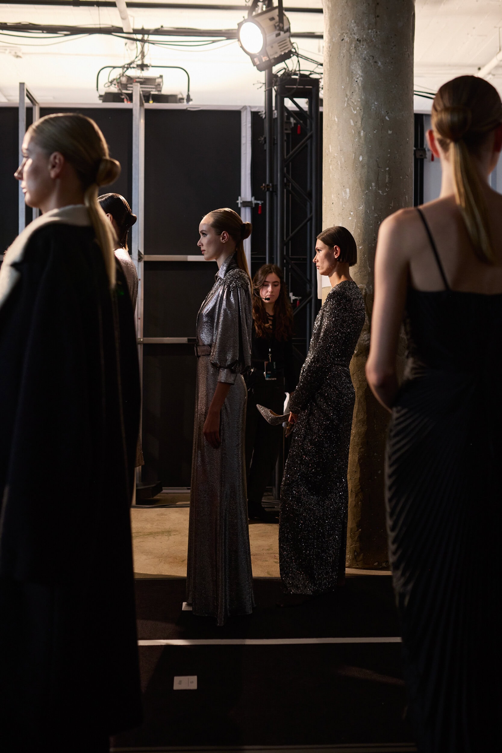 Badgley Mischka  Fall 2024 Fashion Show Backstage