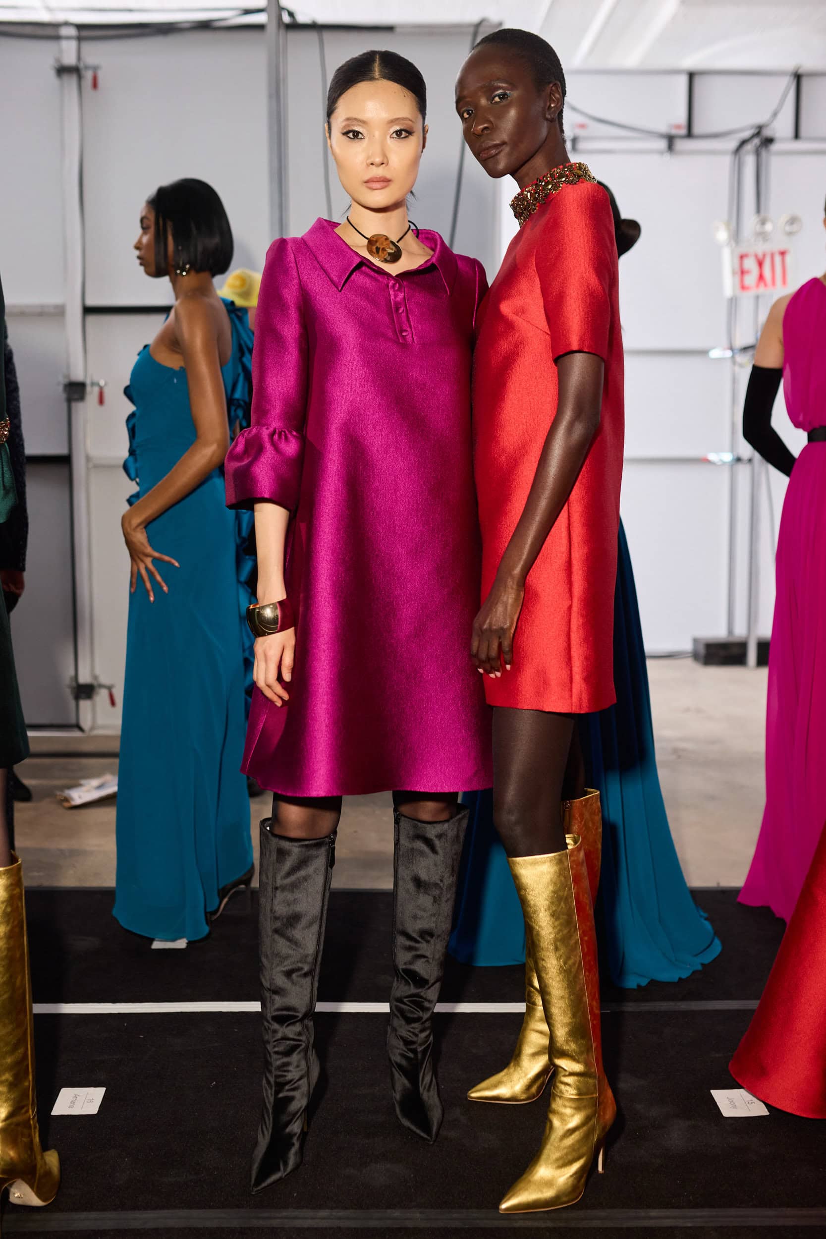 Badgley Mischka  Fall 2024 Fashion Show Backstage