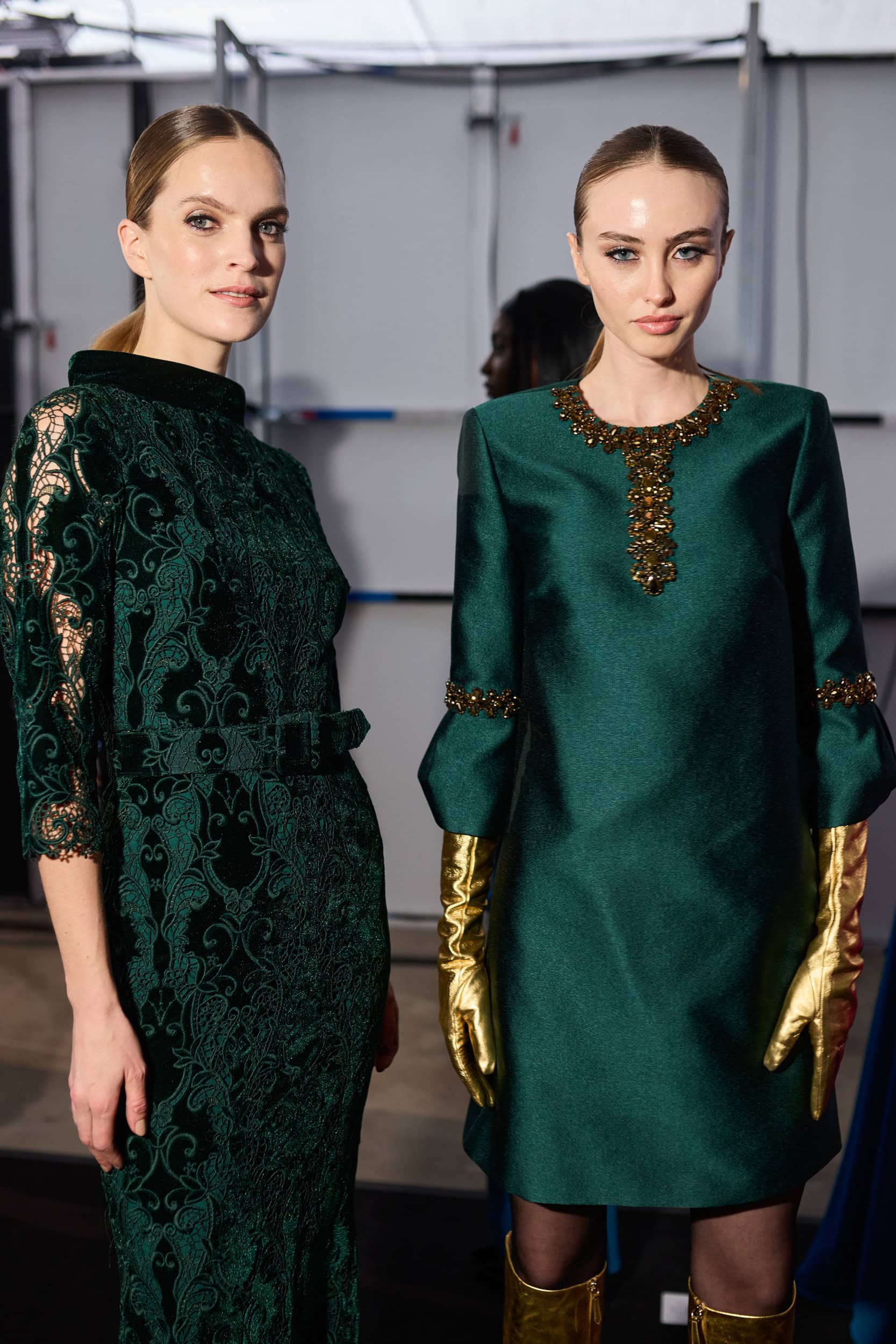 Badgley Mischka  Fall 2024 Fashion Show Backstage