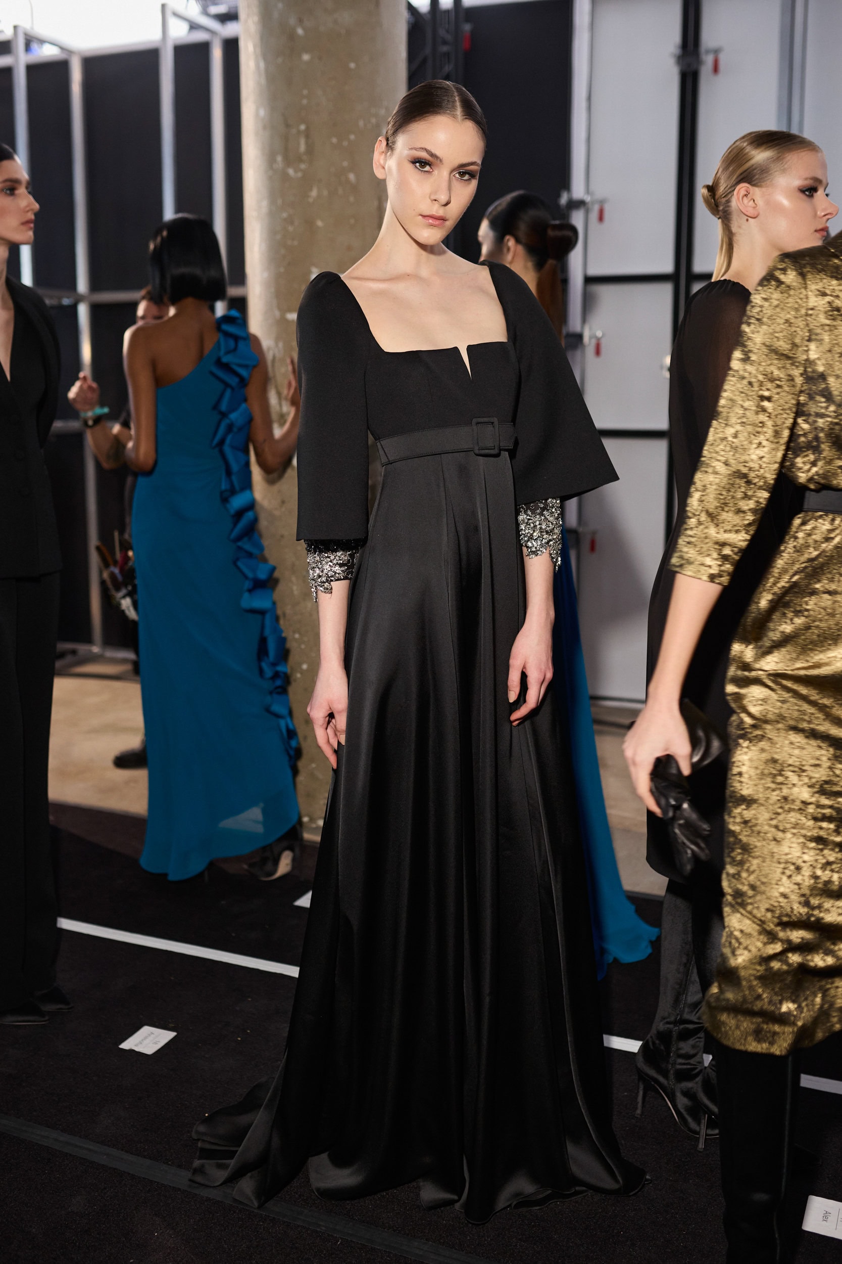 Badgley Mischka  Fall 2024 Fashion Show Backstage