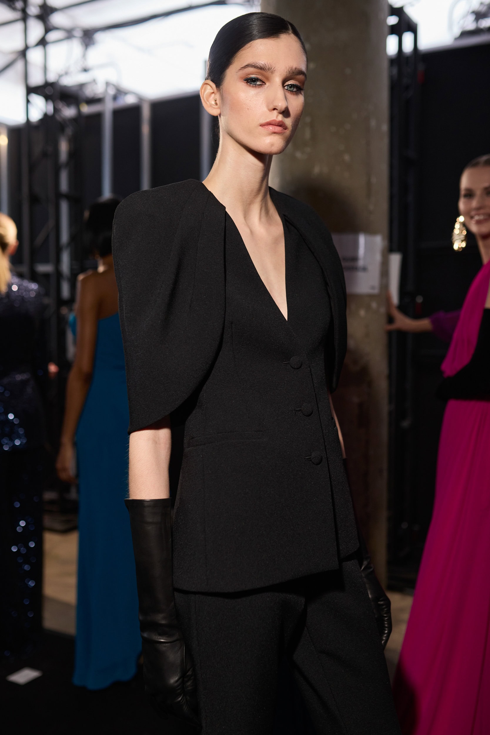 Badgley Mischka  Fall 2024 Fashion Show Backstage