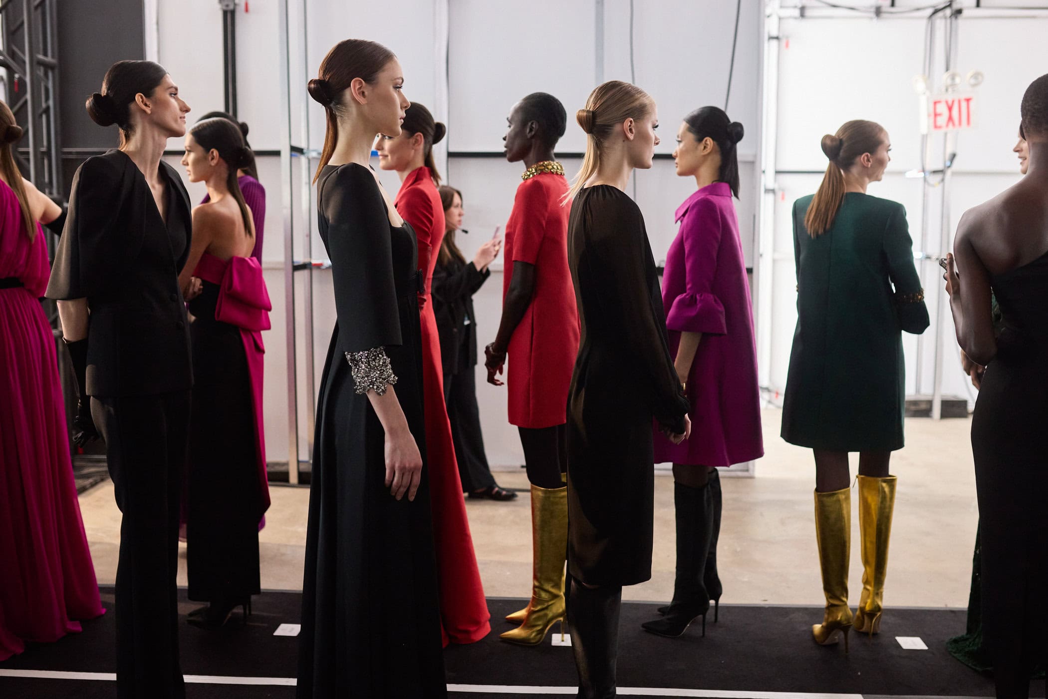 Badgley Mischka  Fall 2024 Fashion Show Backstage