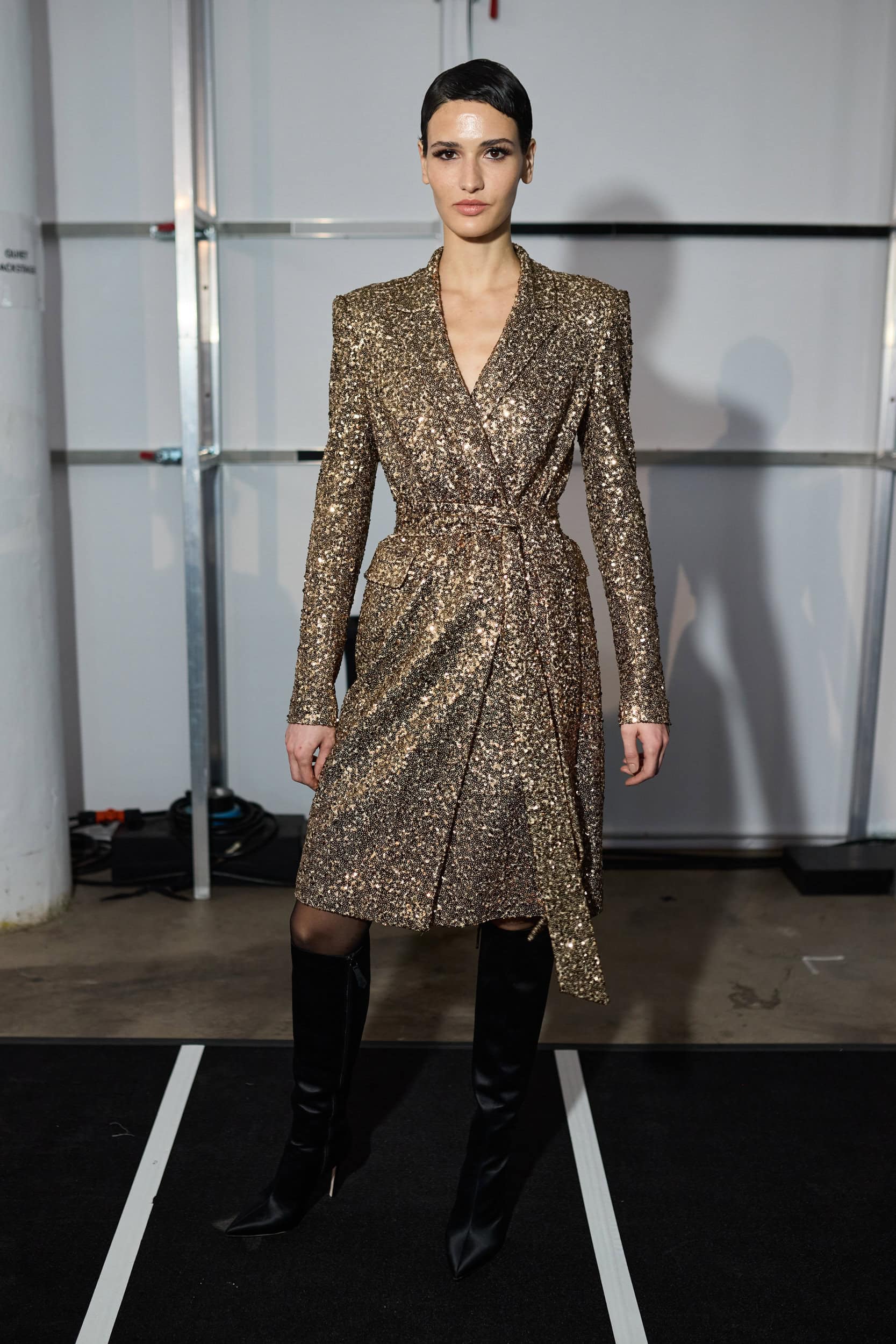 Badgley Mischka  Fall 2024 Fashion Show Backstage