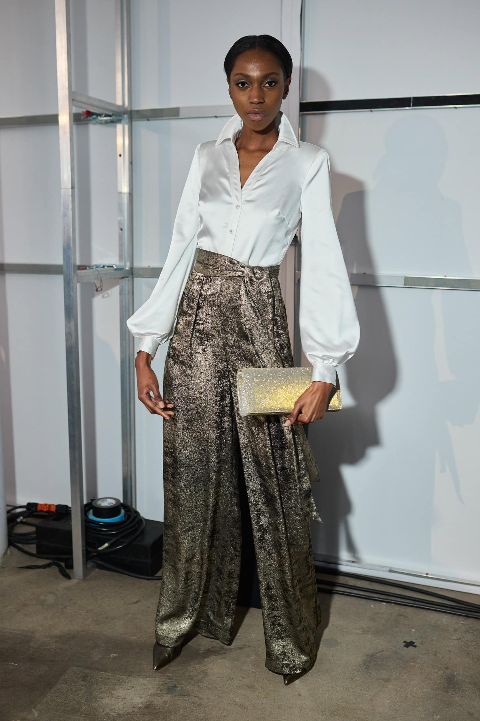 Badgley Mischka  Fall 2024 Fashion Show Backstage