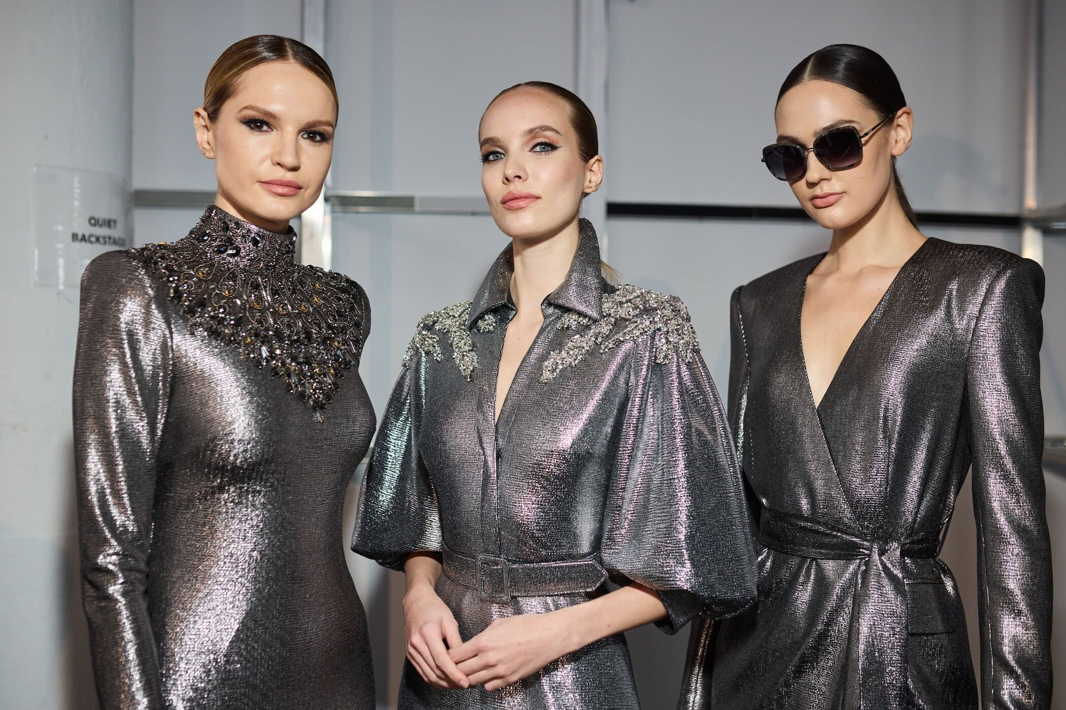 Badgley Mischka  Fall 2024 Fashion Show Backstage