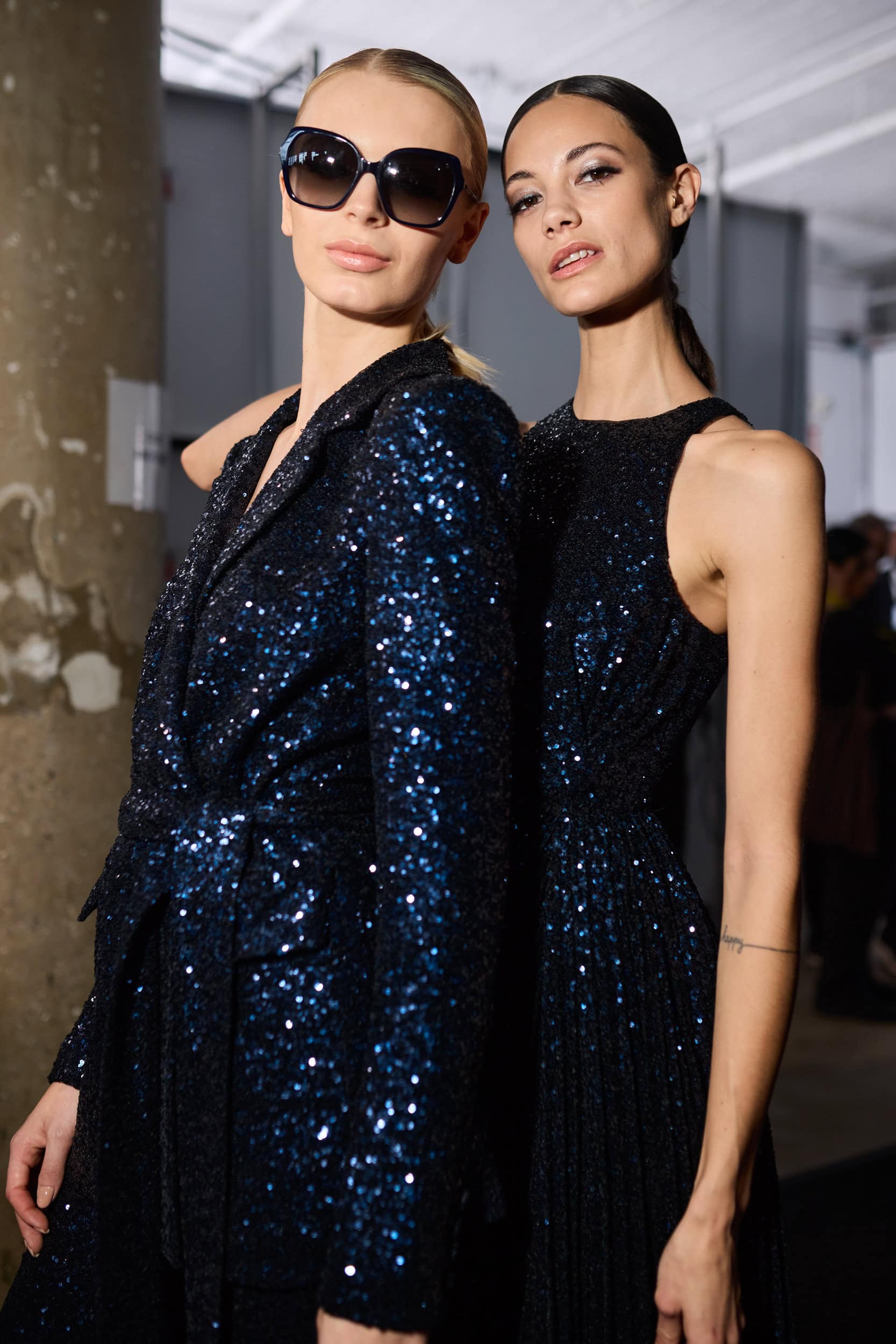 Badgley Mischka  Fall 2024 Fashion Show Backstage