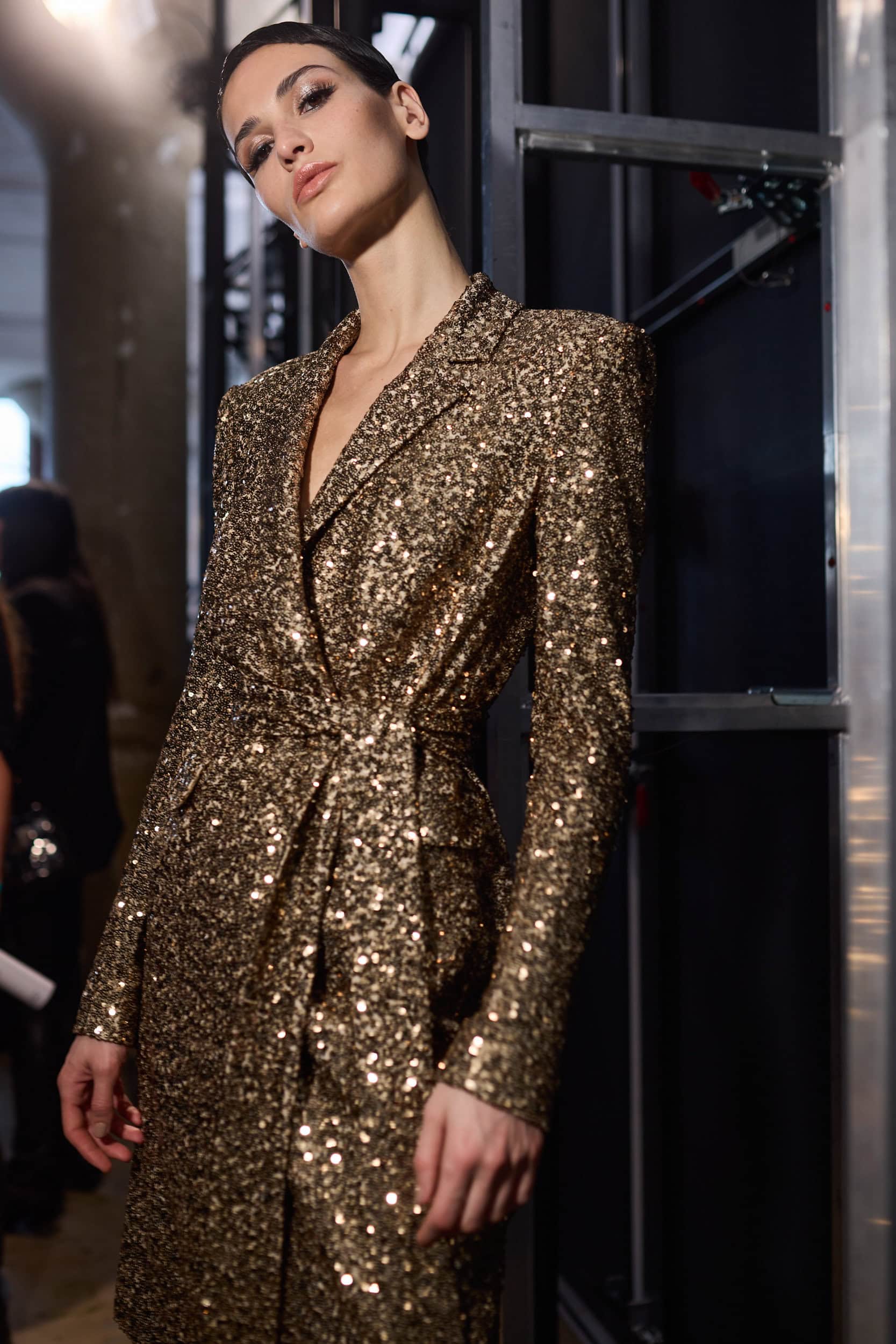 Badgley Mischka  Fall 2024 Fashion Show Backstage