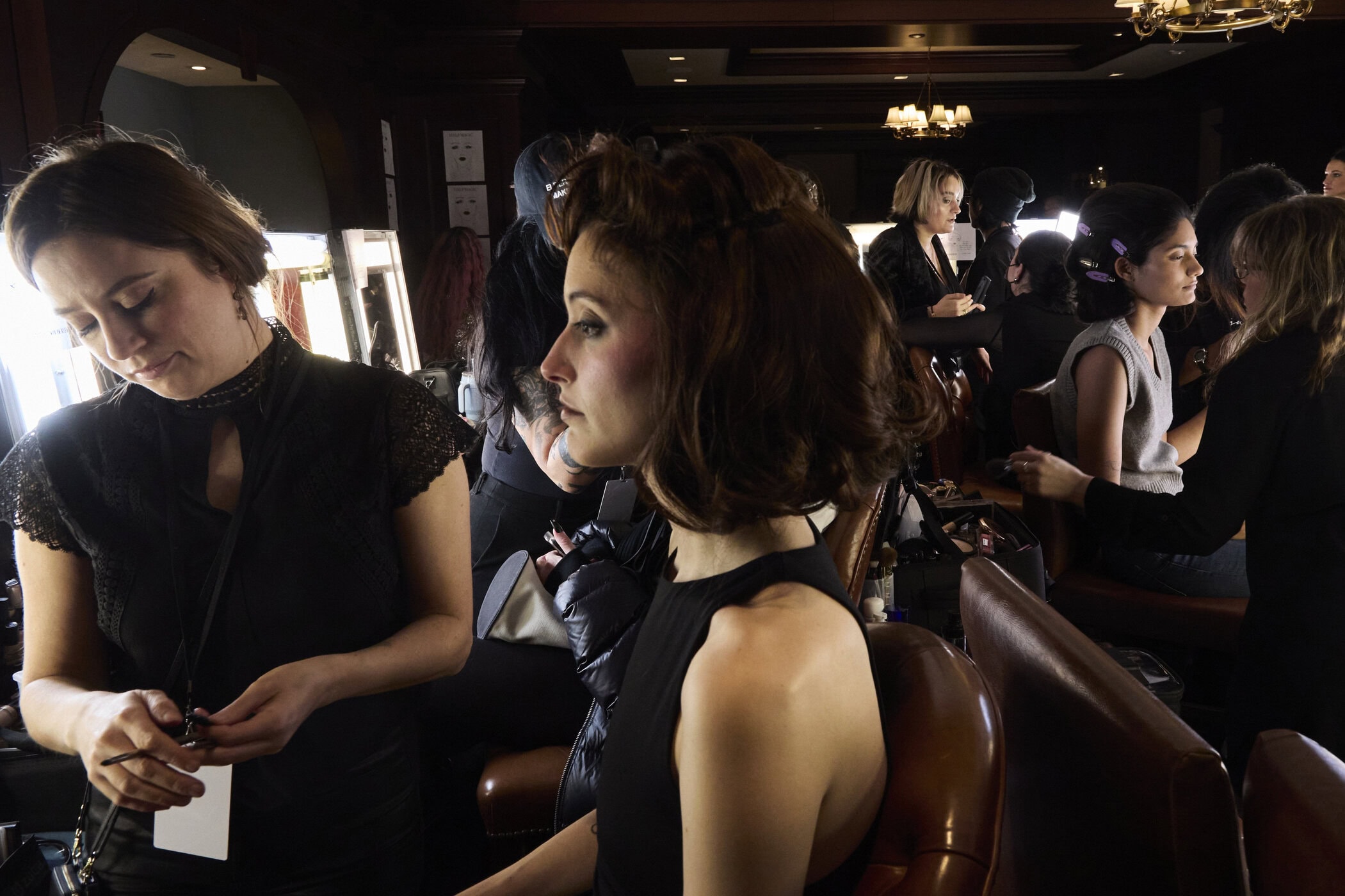 Christian Cowan  Fall 2024 Fashion Show Backstage