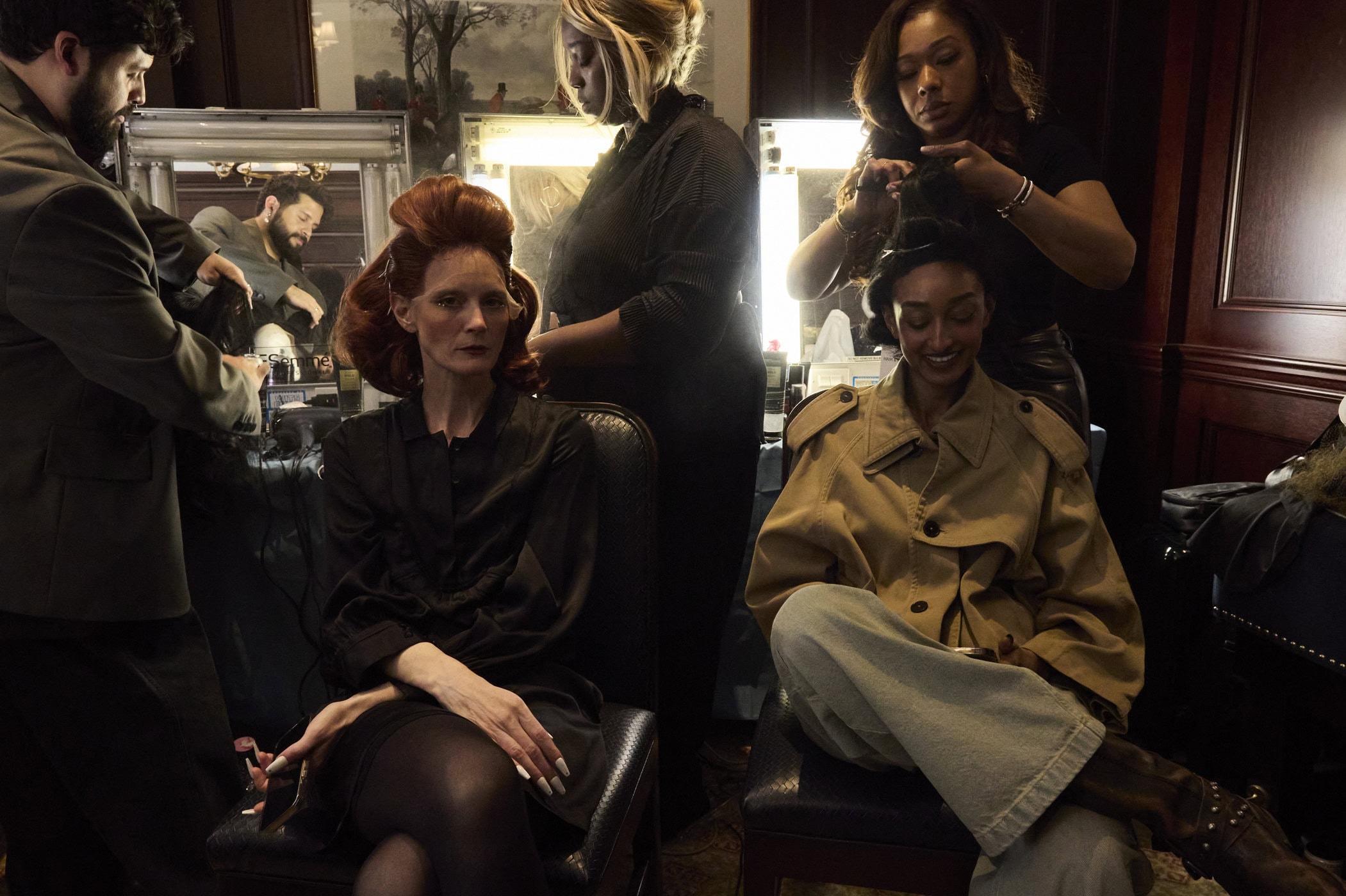 Christian Cowan  Fall 2024 Fashion Show Backstage