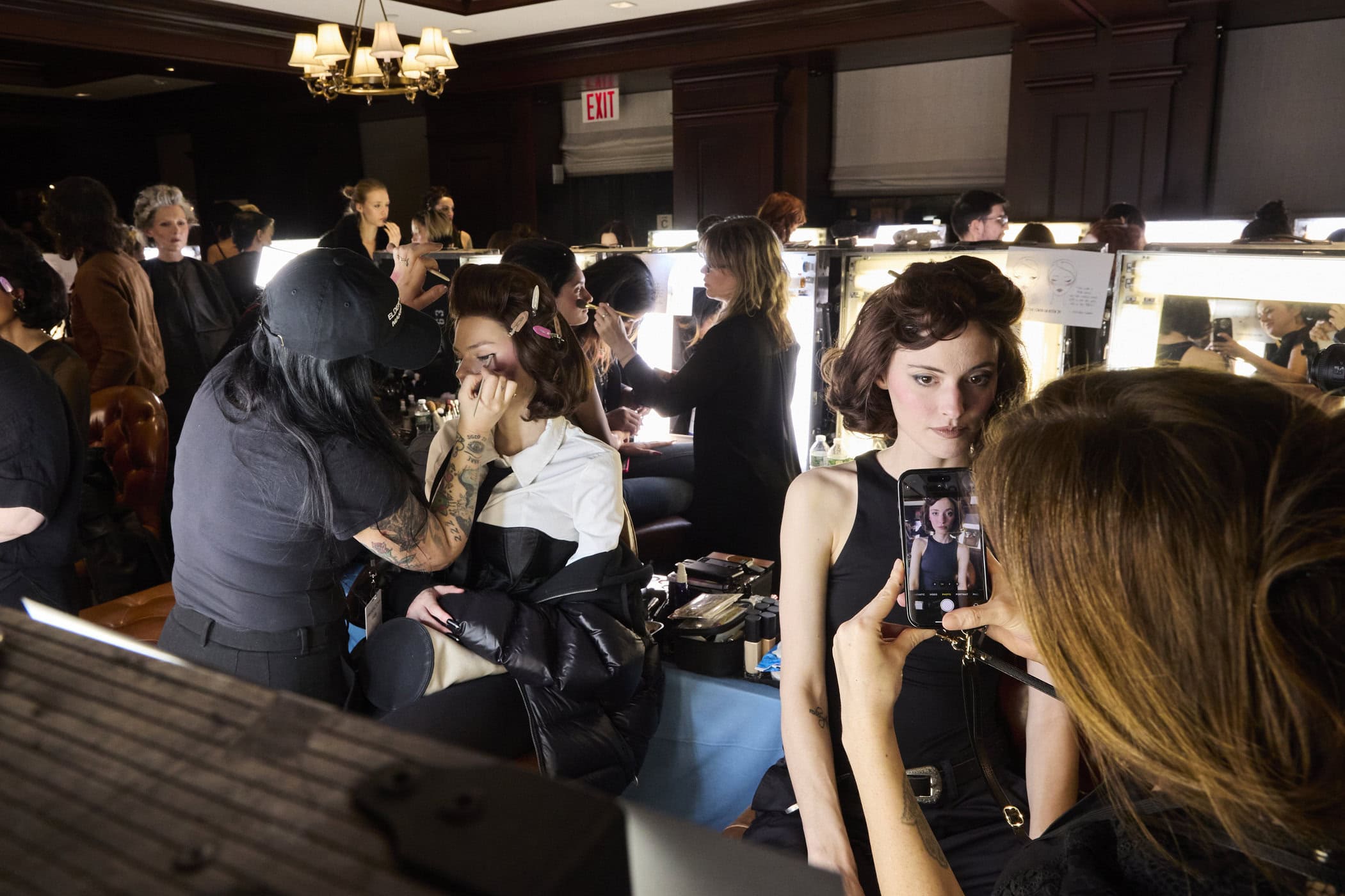 Christian Cowan  Fall 2024 Fashion Show Backstage
