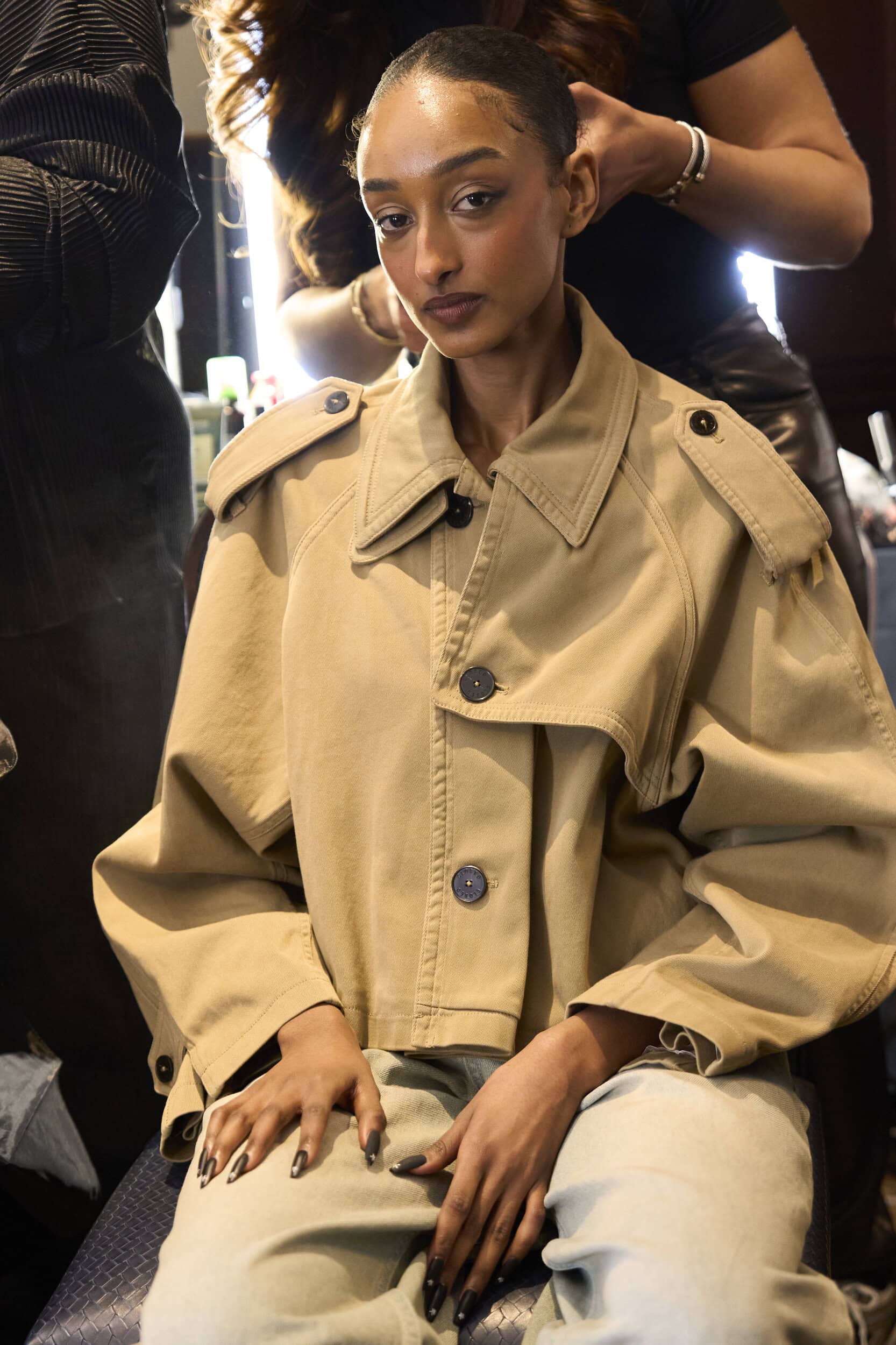Christian Cowan  Fall 2024 Fashion Show Backstage