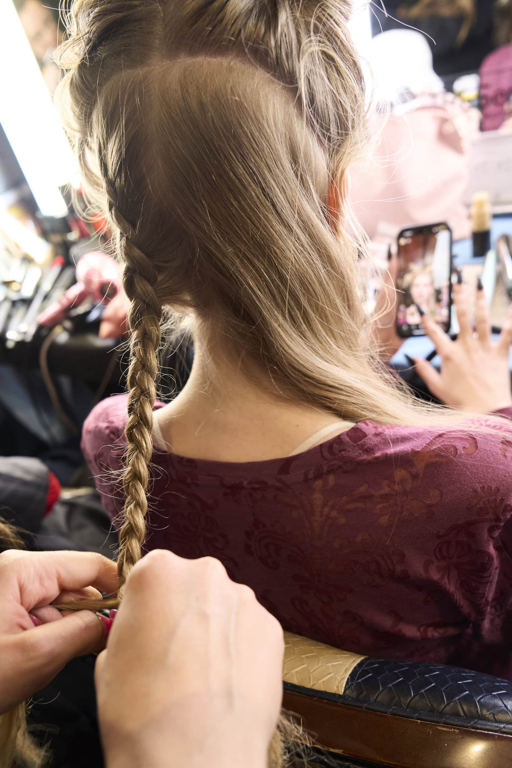 Christian Cowan  Fall 2024 Fashion Show Backstage