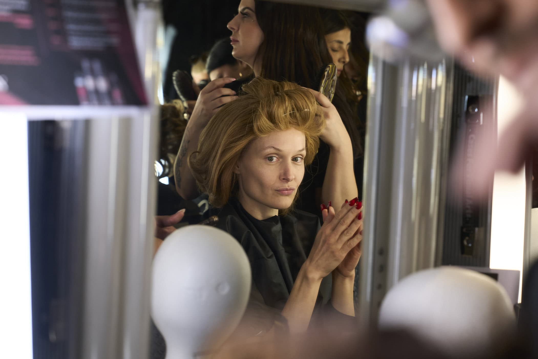 Christian Cowan  Fall 2024 Fashion Show Backstage