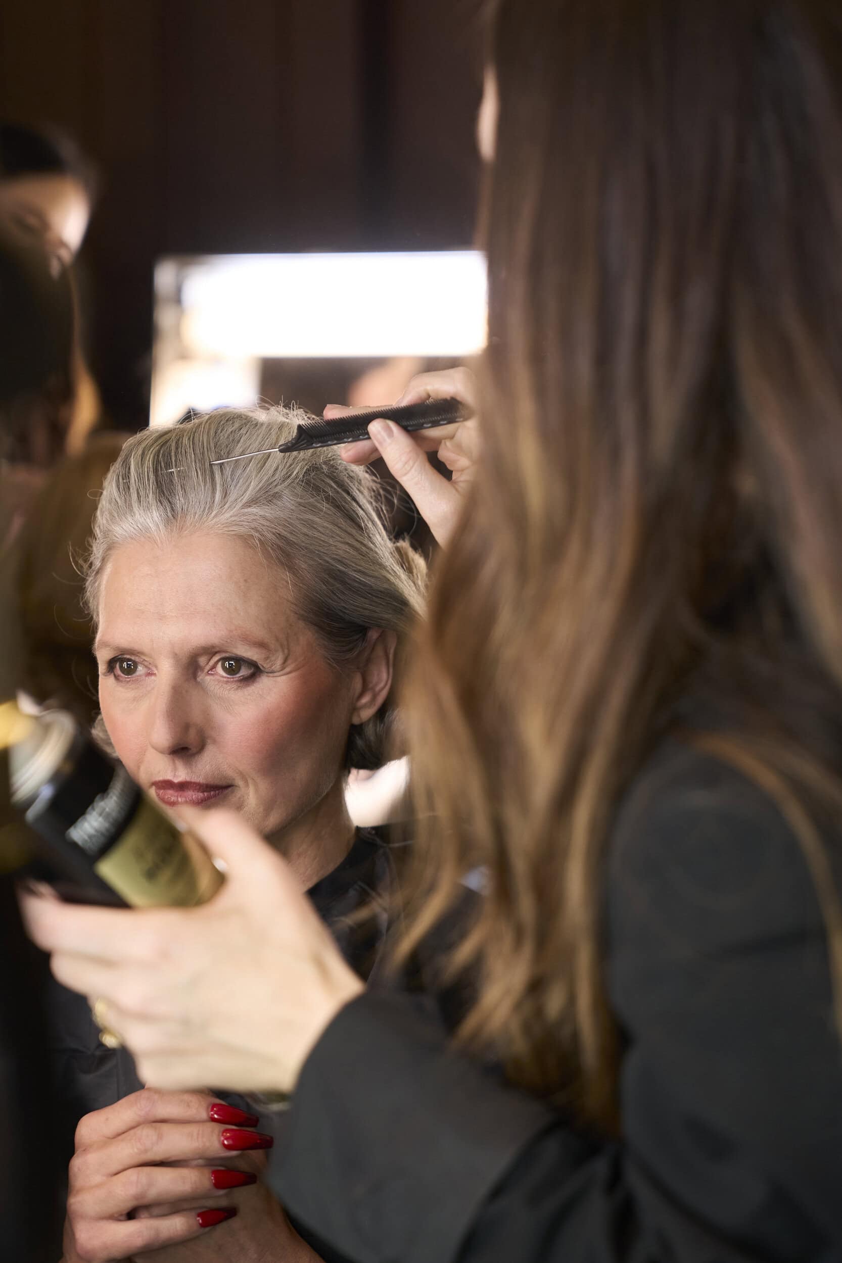 Christian Cowan  Fall 2024 Fashion Show Backstage