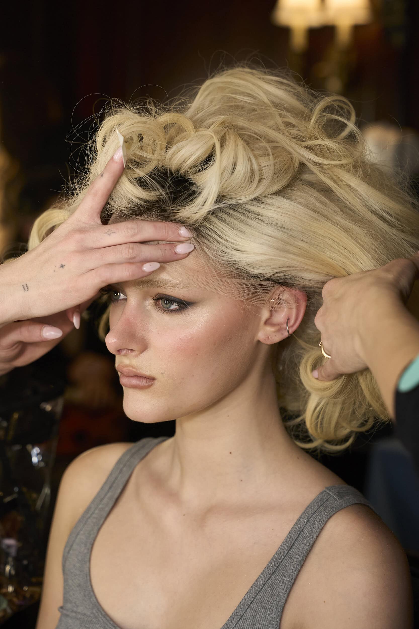 Christian Cowan  Fall 2024 Fashion Show Backstage