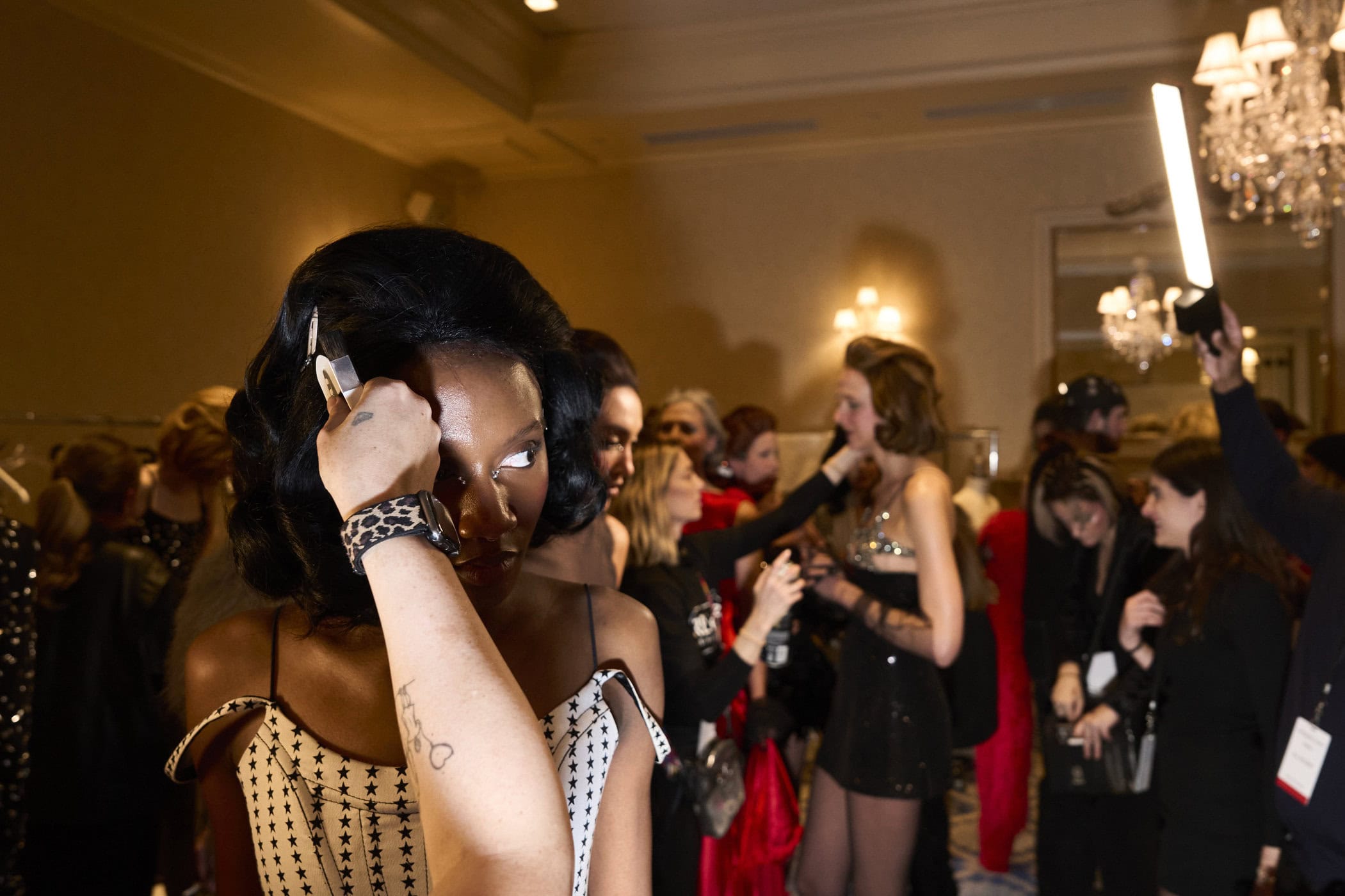 Christian Cowan  Fall 2024 Fashion Show Backstage