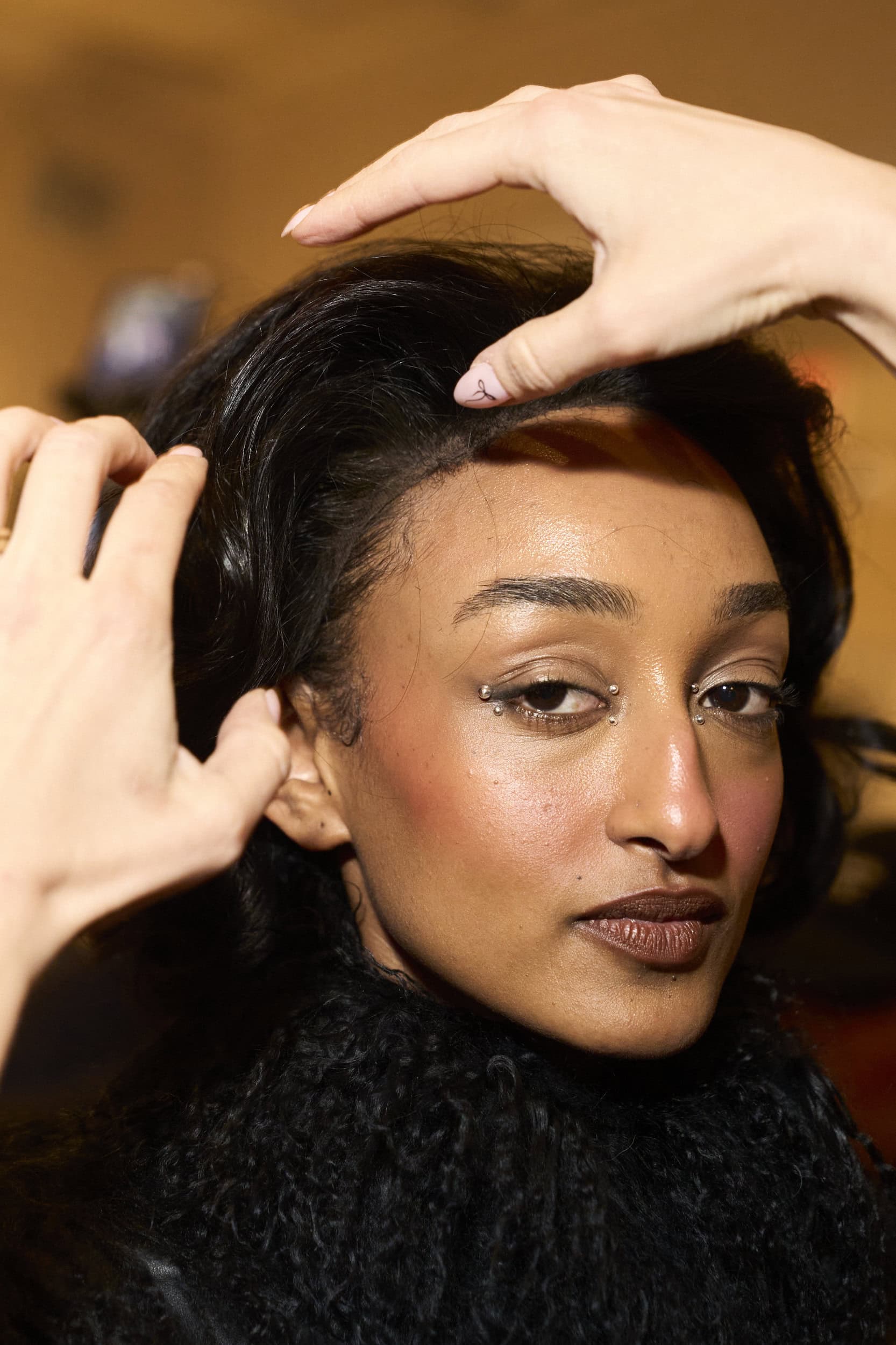Christian Cowan  Fall 2024 Fashion Show Backstage