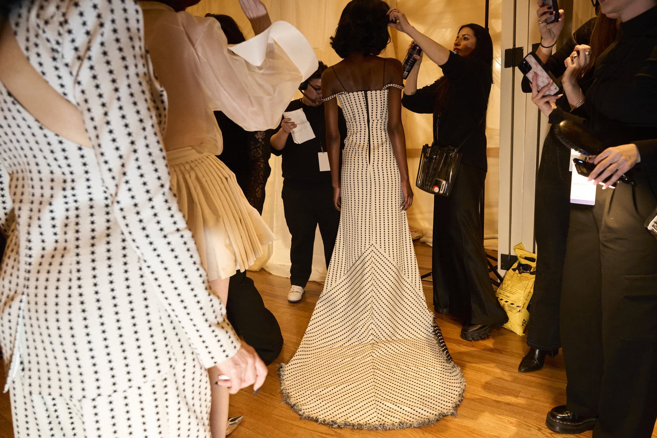 Christian Cowan  Fall 2024 Fashion Show Backstage