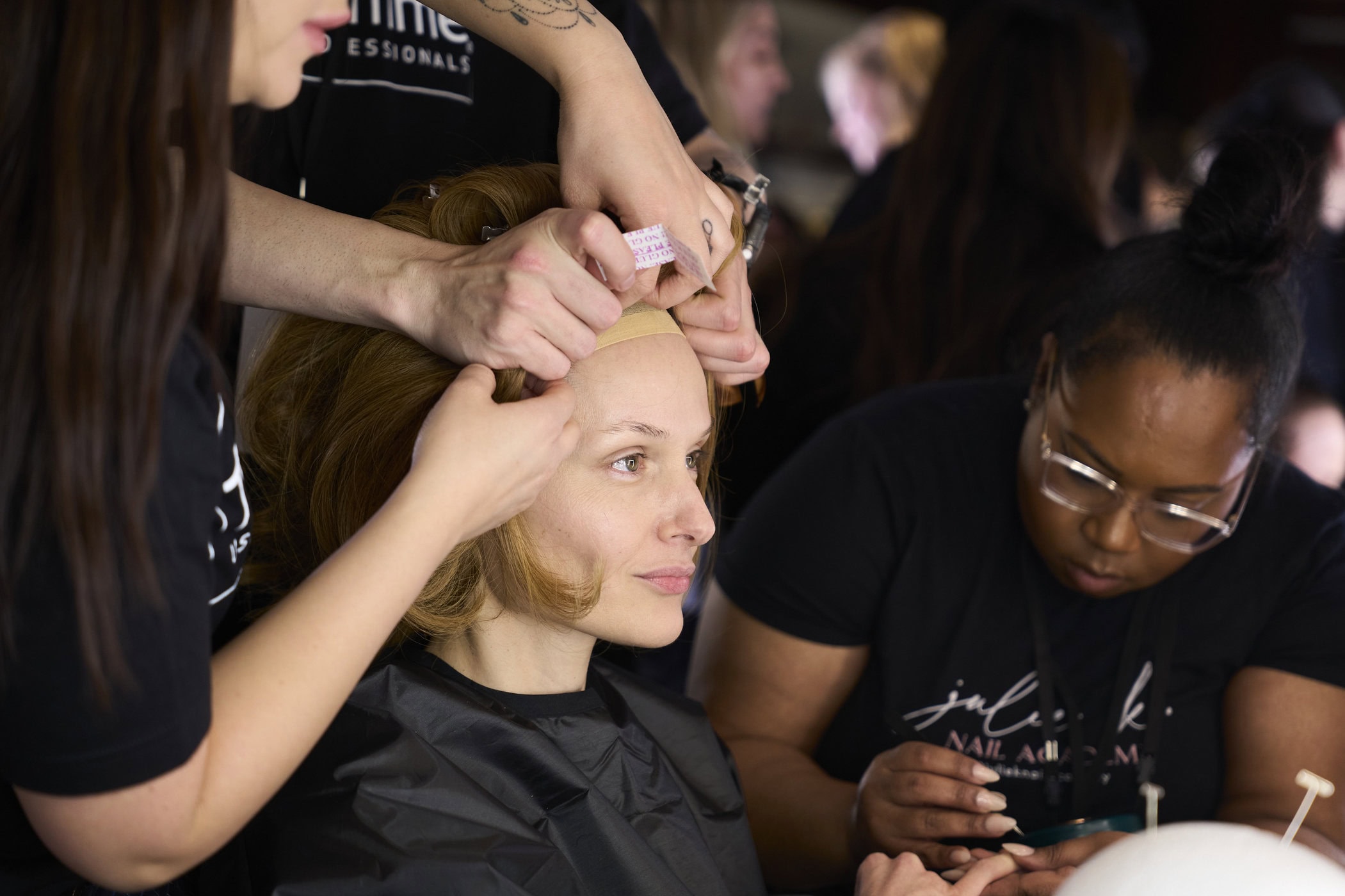 Christian Cowan  Fall 2024 Fashion Show Backstage
