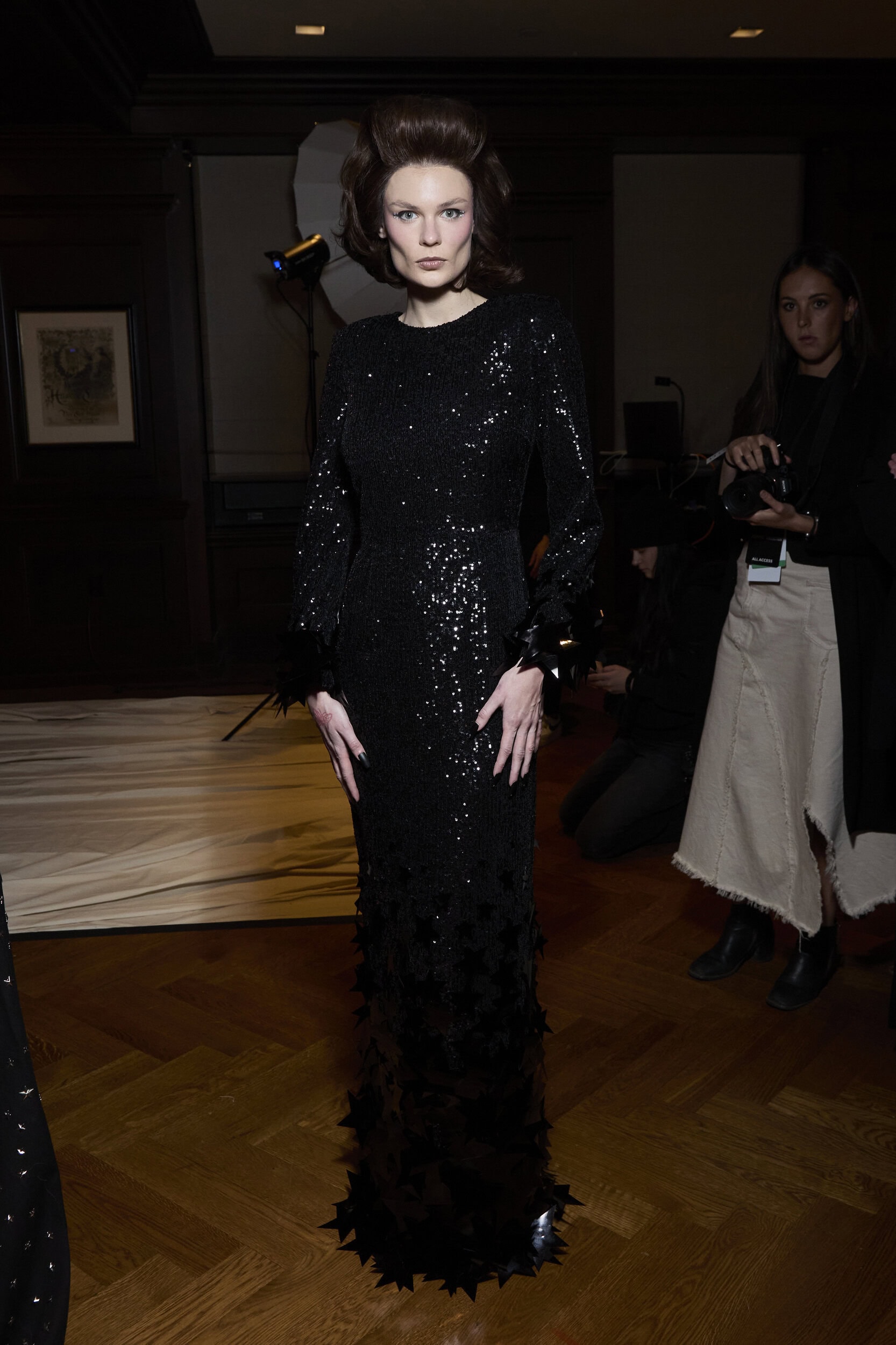 Christian Cowan  Fall 2024 Fashion Show Backstage