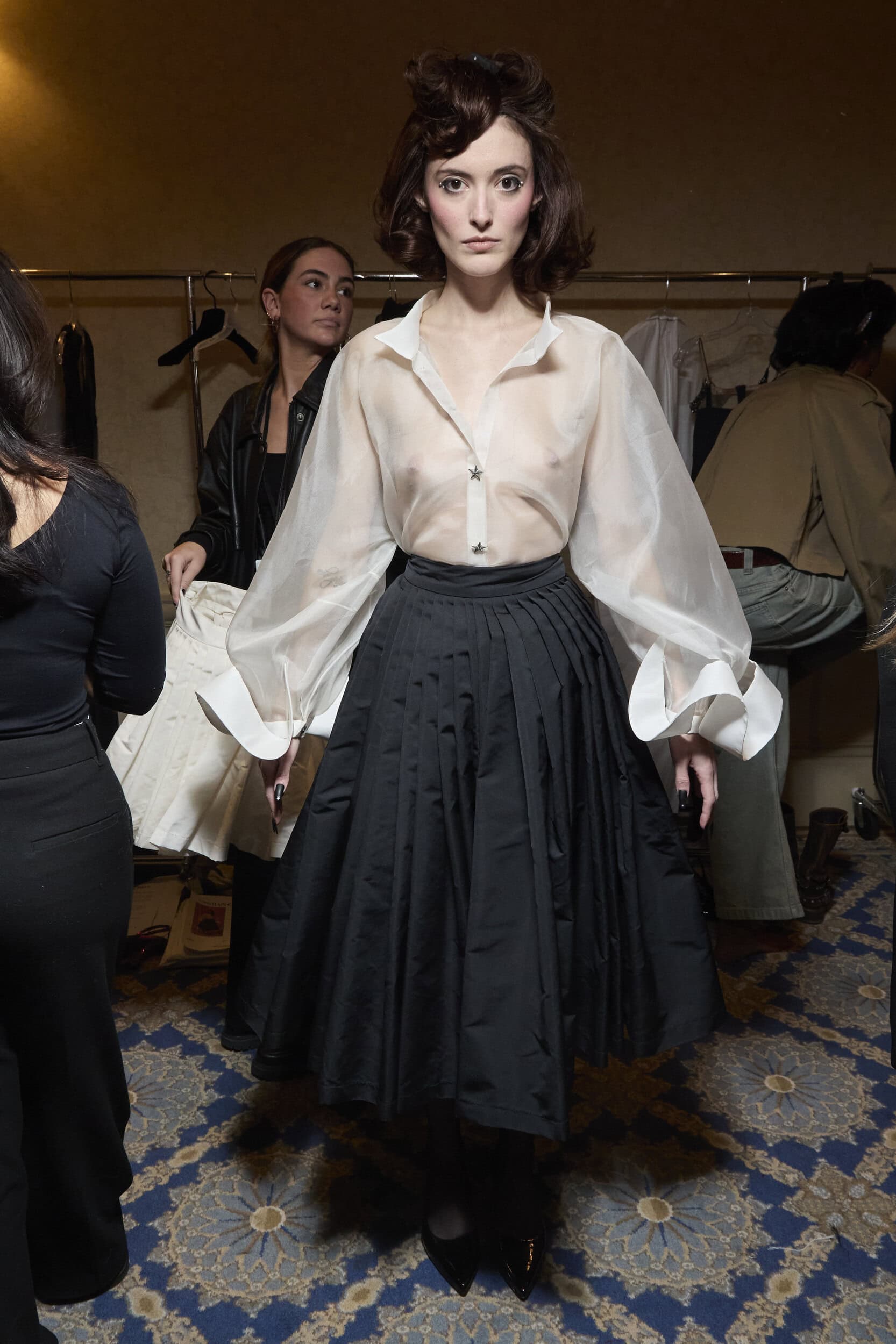 Christian Cowan  Fall 2024 Fashion Show Backstage