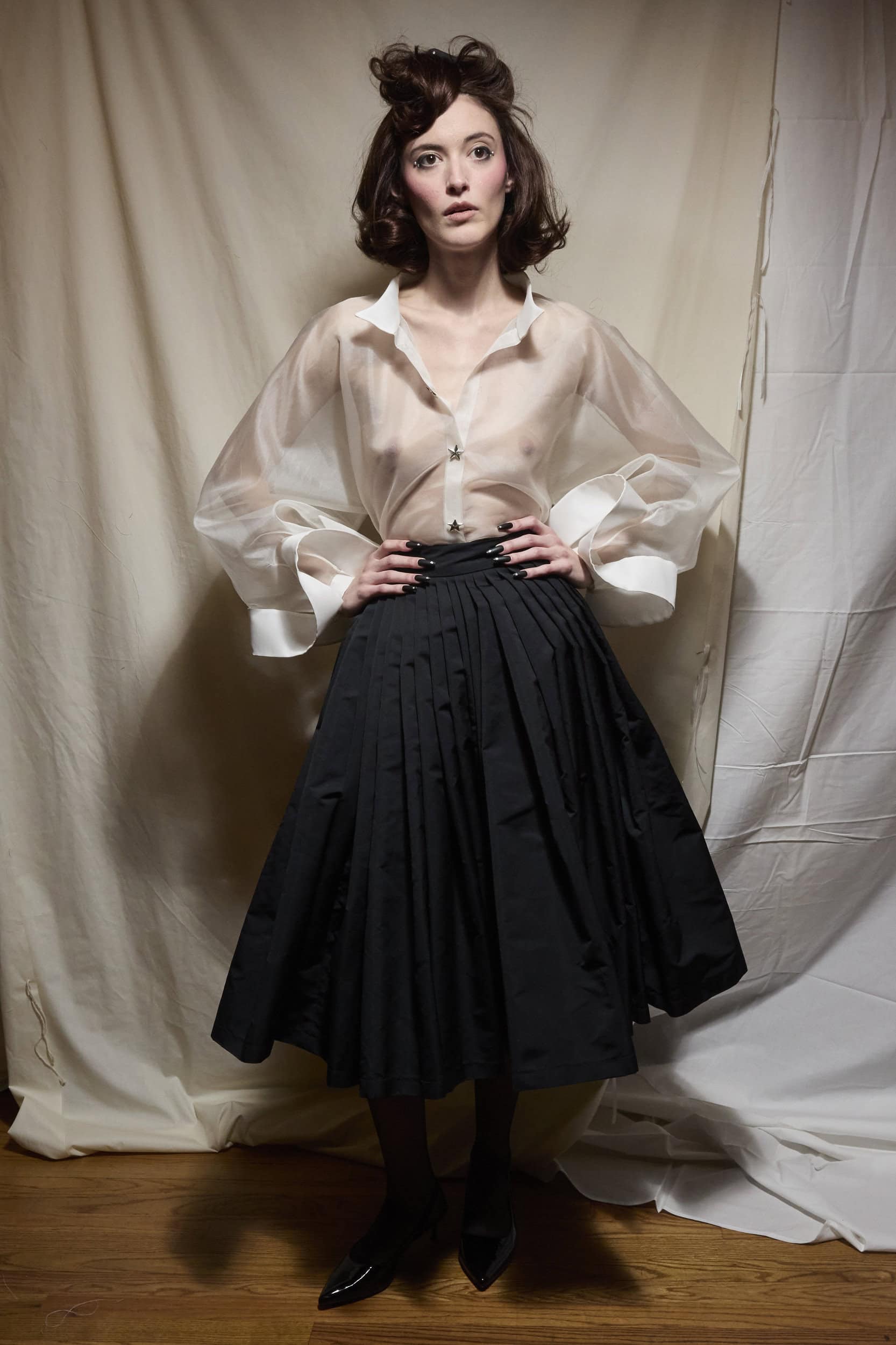 Christian Cowan  Fall 2024 Fashion Show Backstage