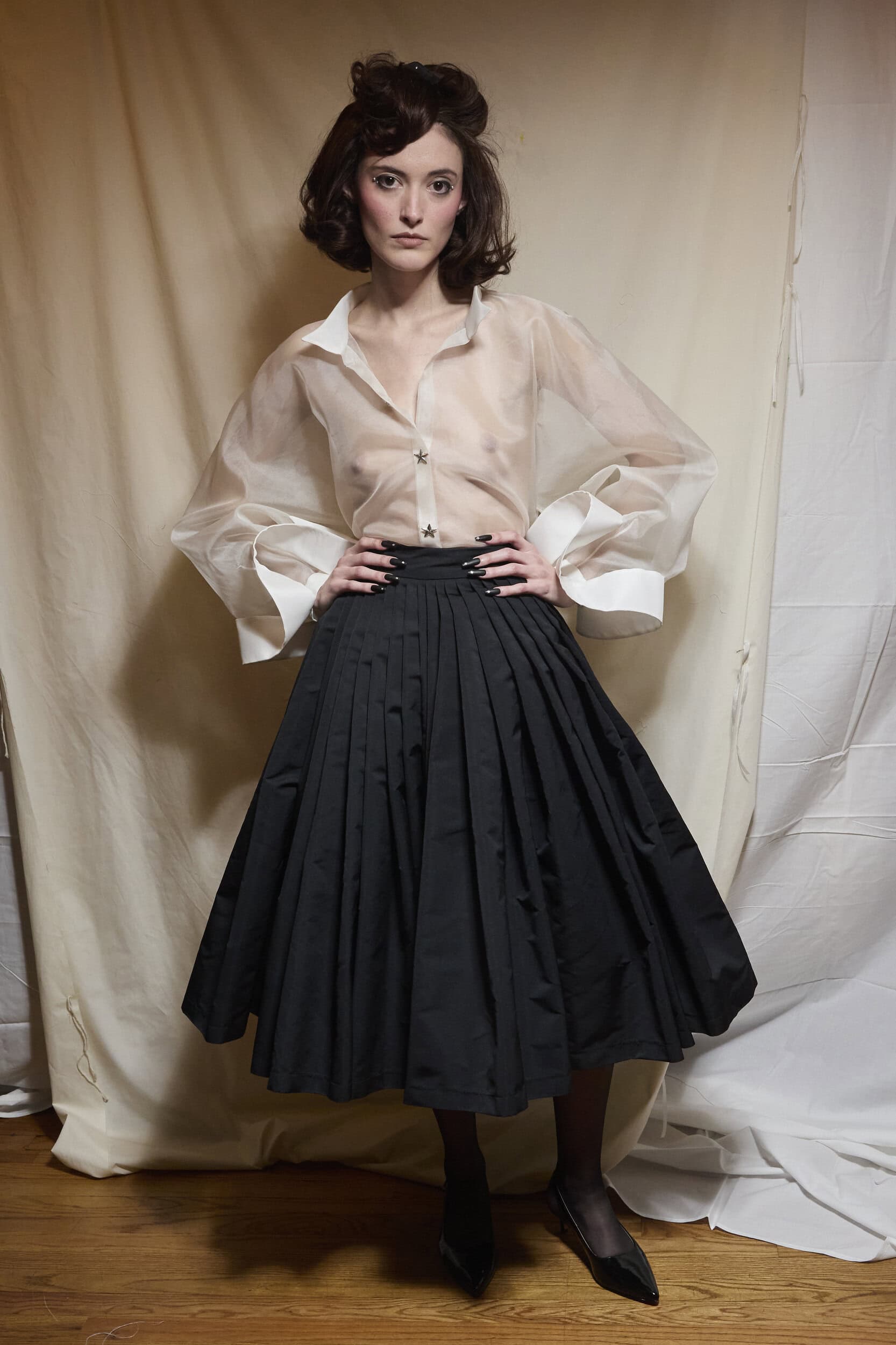 Christian Cowan  Fall 2024 Fashion Show Backstage