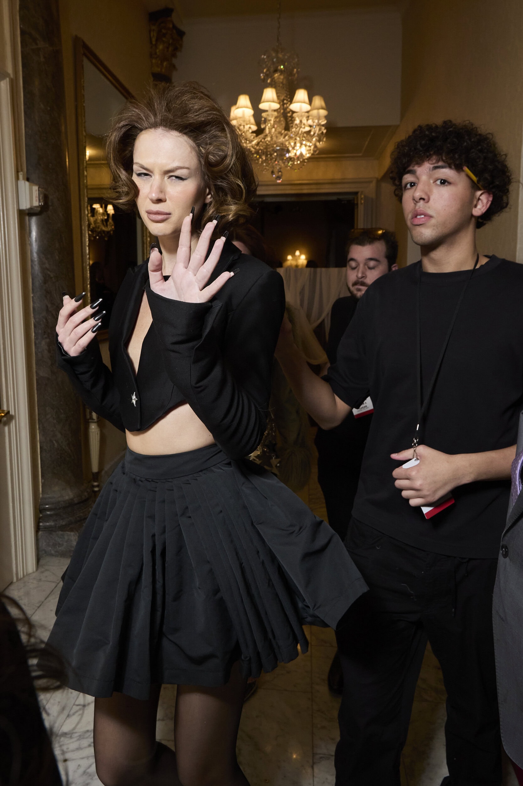 Christian Cowan  Fall 2024 Fashion Show Backstage