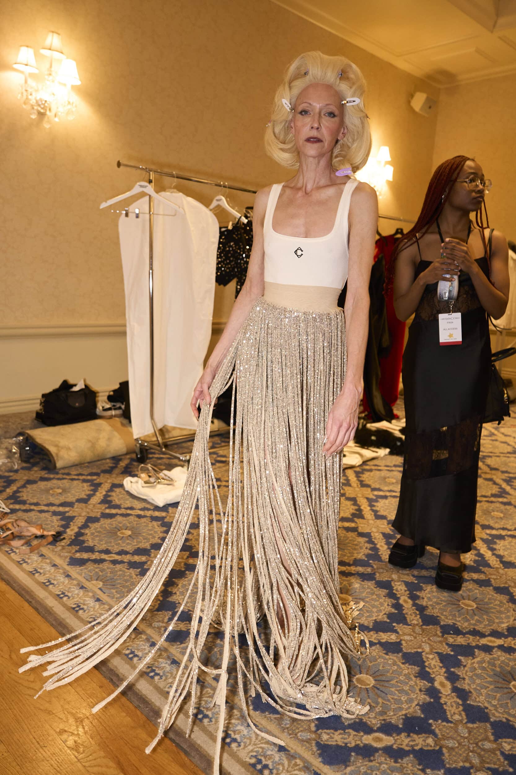 Christian Cowan  Fall 2024 Fashion Show Backstage