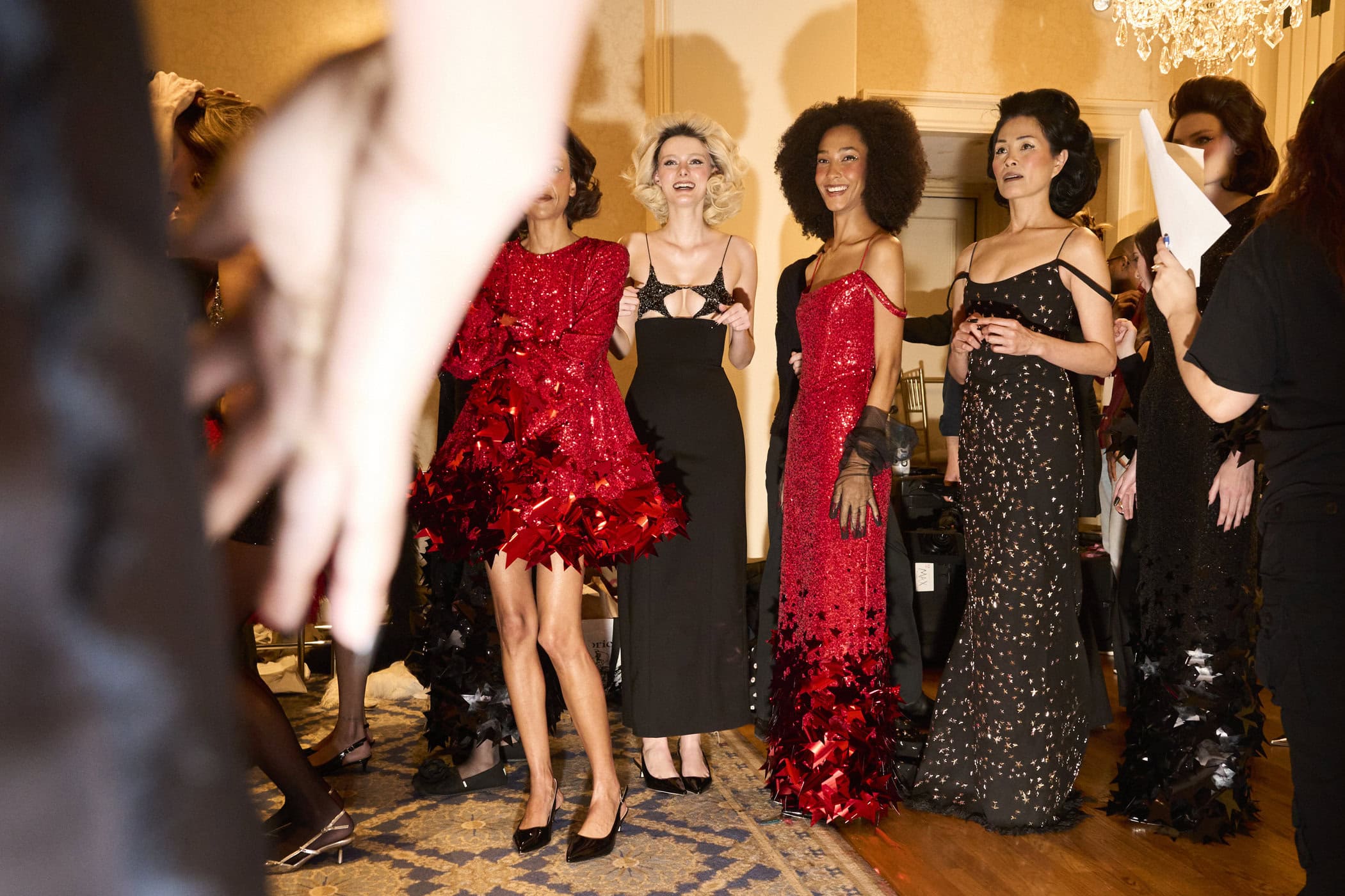Christian Cowan  Fall 2024 Fashion Show Backstage