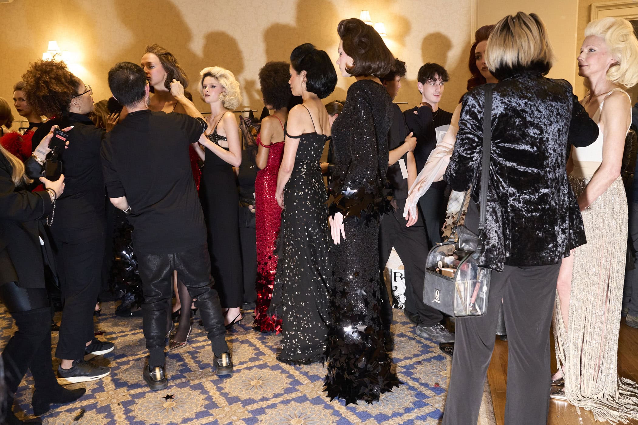 Christian Cowan  Fall 2024 Fashion Show Backstage