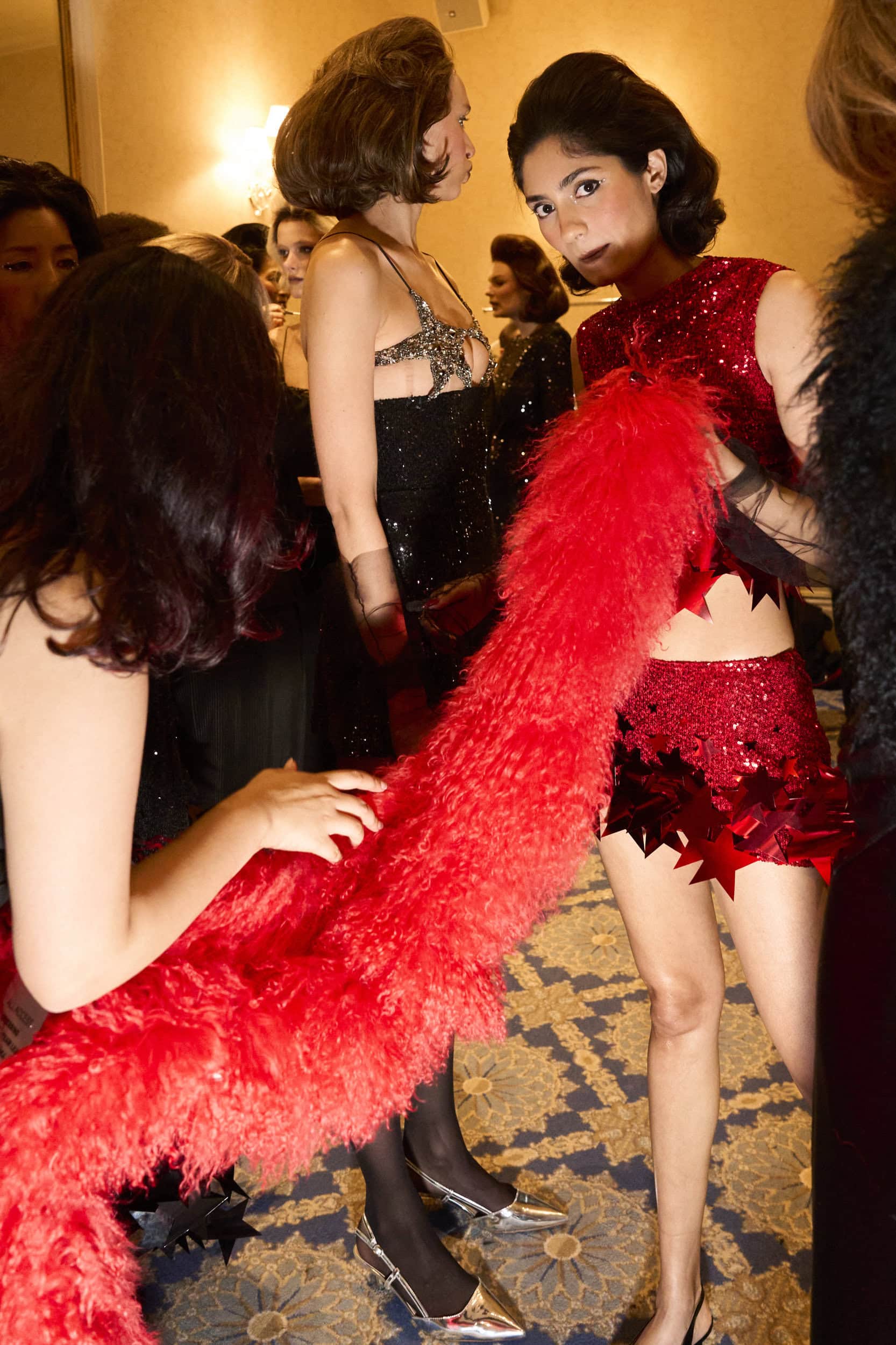 Christian Cowan  Fall 2024 Fashion Show Backstage