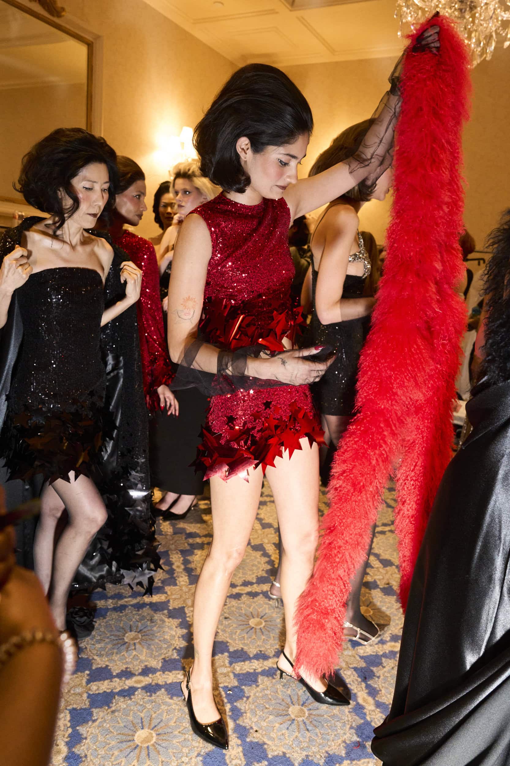 Christian Cowan  Fall 2024 Fashion Show Backstage