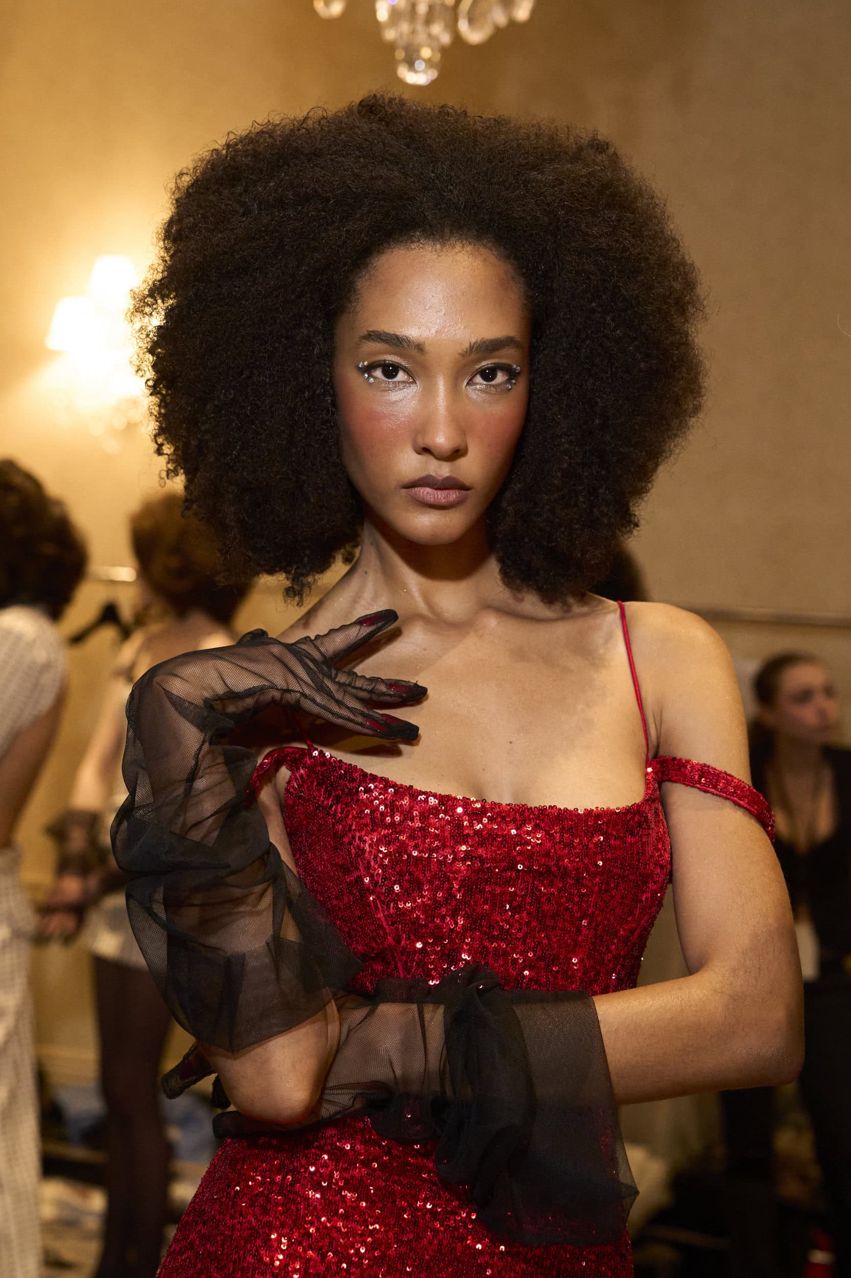 Christian Cowan  Fall 2024 Fashion Show Backstage