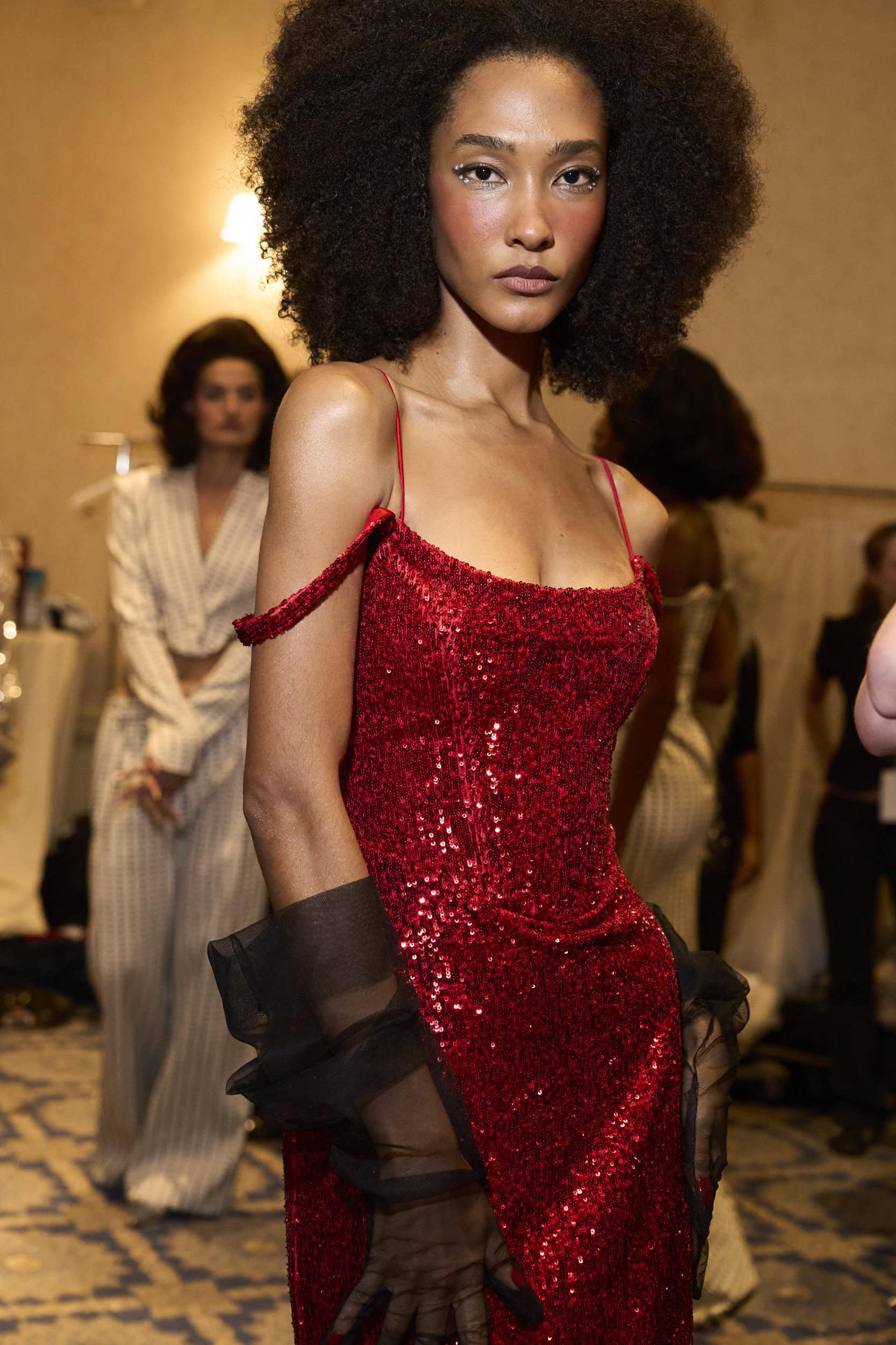 Christian Cowan  Fall 2024 Fashion Show Backstage