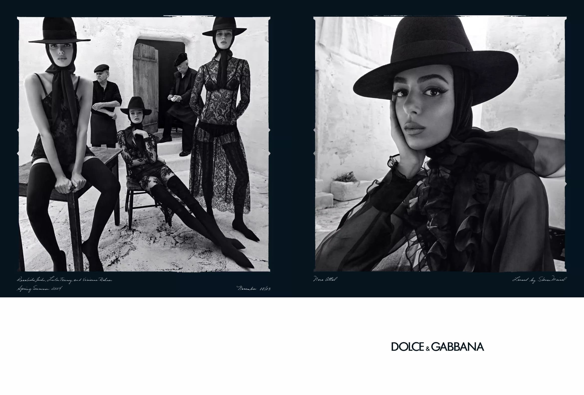 Dolce & Gabbana floral-lace V-neck body - Black