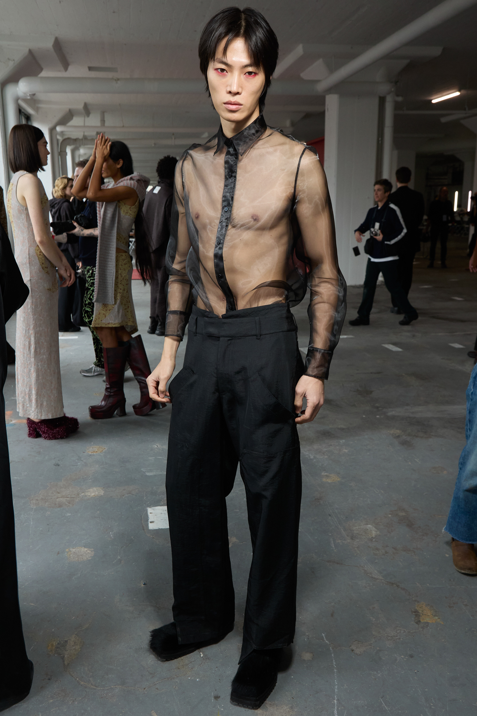 Eckhaus Latta  Fall 2024 Fashion Show Backstage