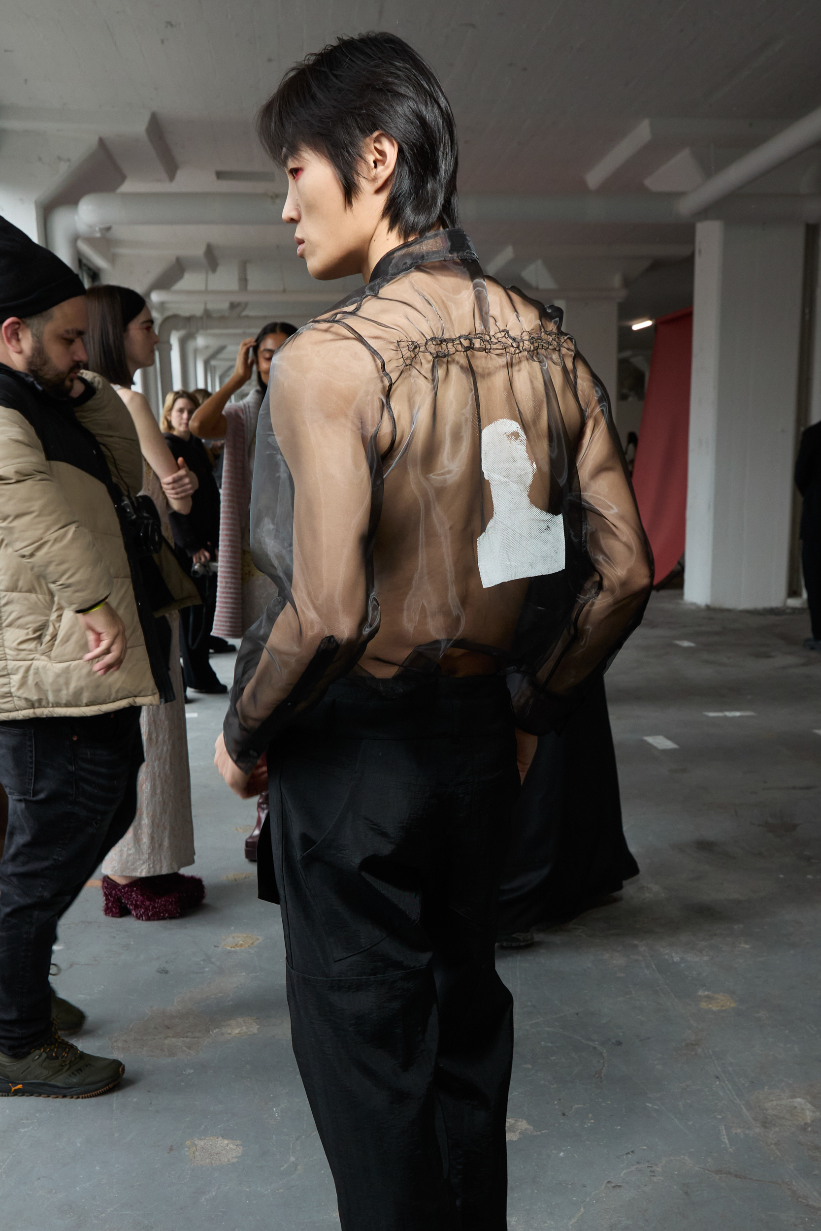 Eckhaus Latta  Fall 2024 Fashion Show Backstage