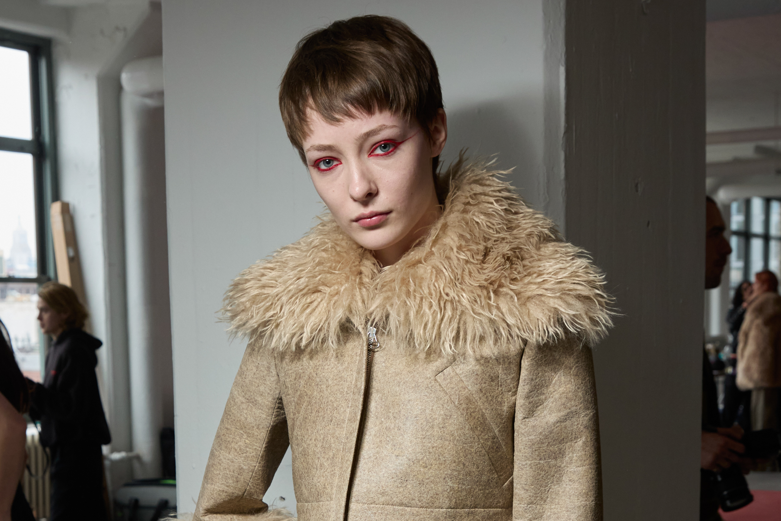 Eckhaus Latta  Fall 2024 Fashion Show Backstage