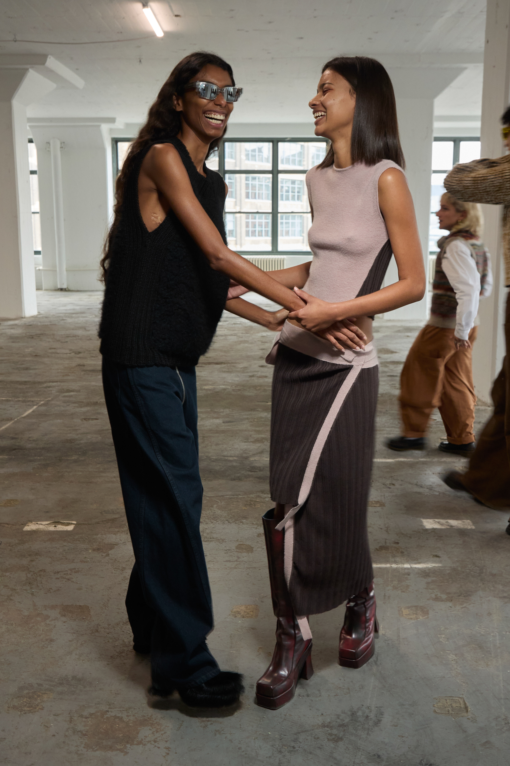 Eckhaus Latta  Fall 2024 Fashion Show Backstage