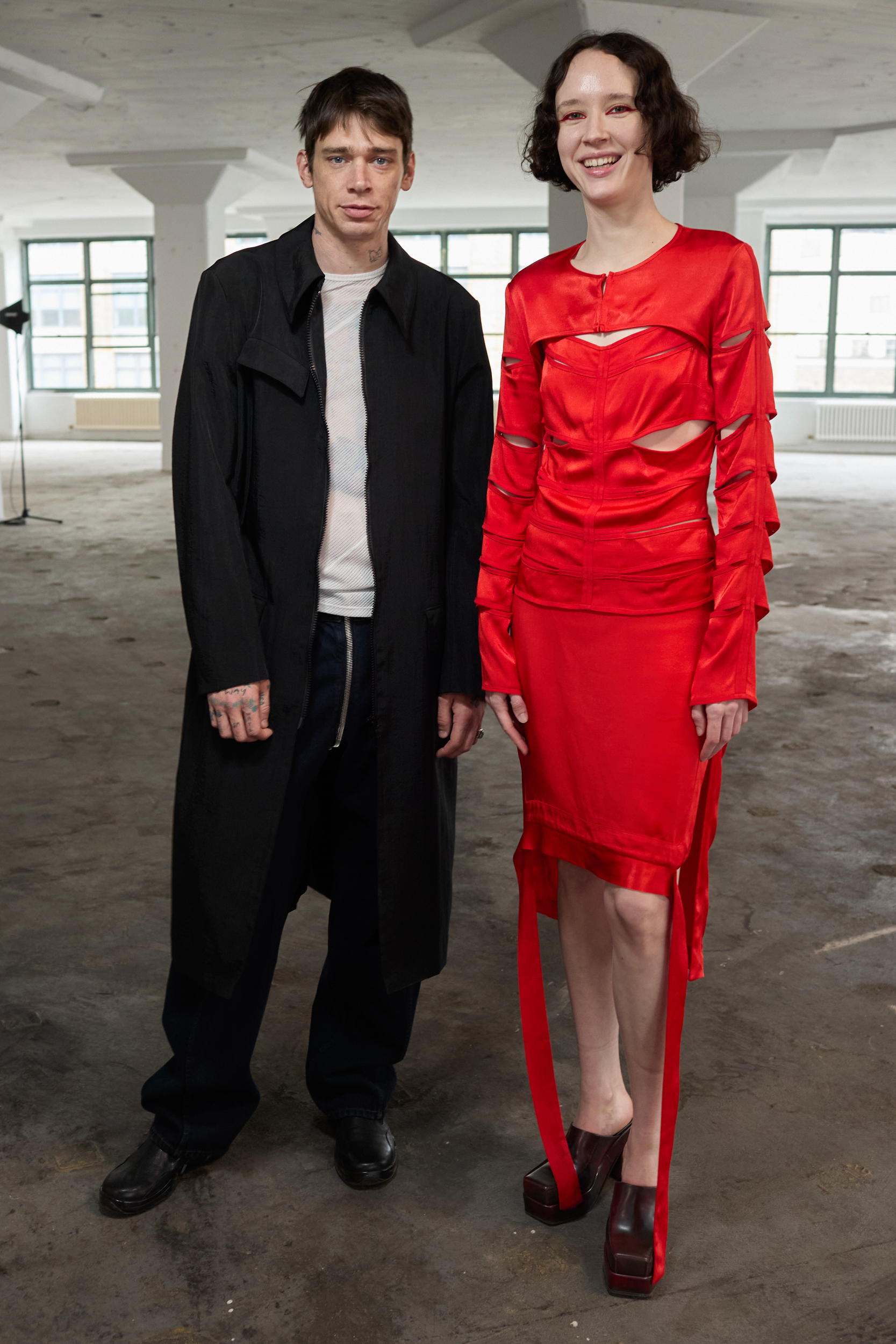 Eckhaus Latta  Fall 2024 Fashion Show Backstage